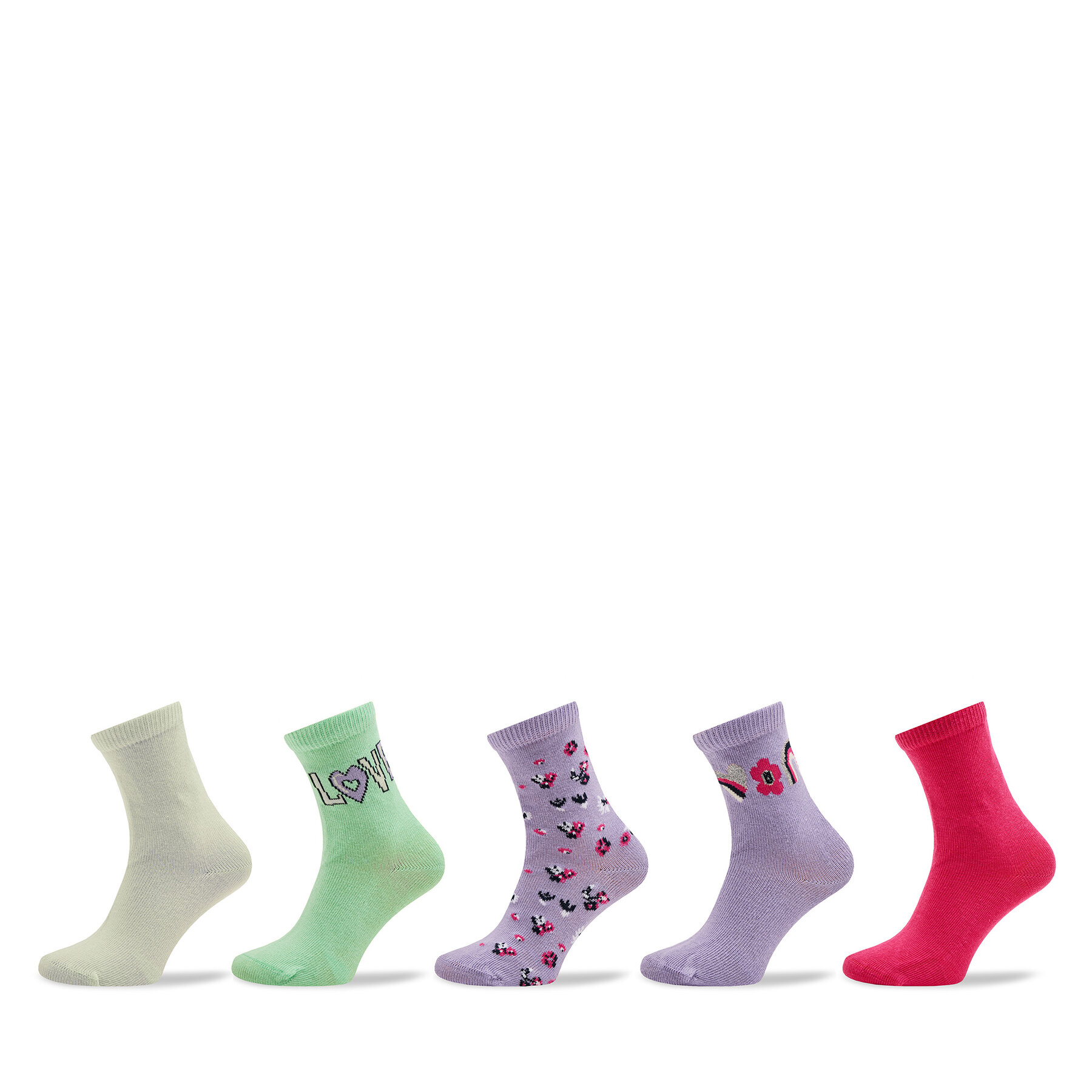 Lot de 5 paires de chaussettes hautes enfant NAME IT 13215864 Multicolore