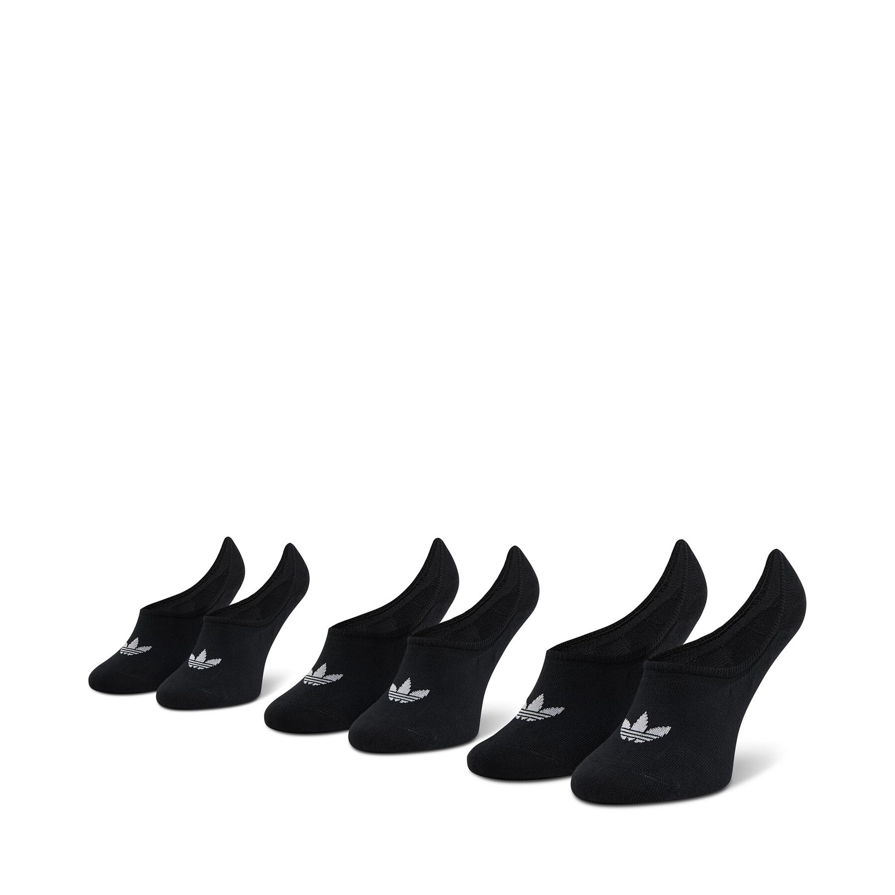 Steps unisex 3-pack adidas No-Show Socks 3P FM0677 Svart