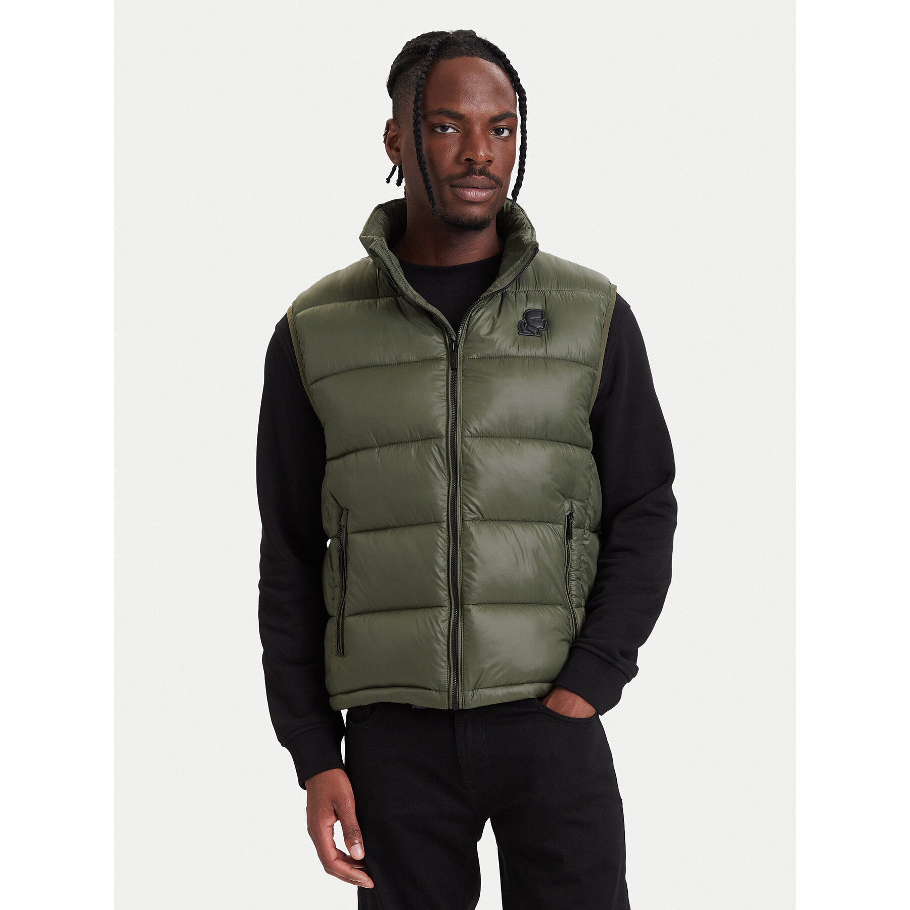 KARL LAGERFELD Weste 505021 564590 Dunkelgrün Regular Fit