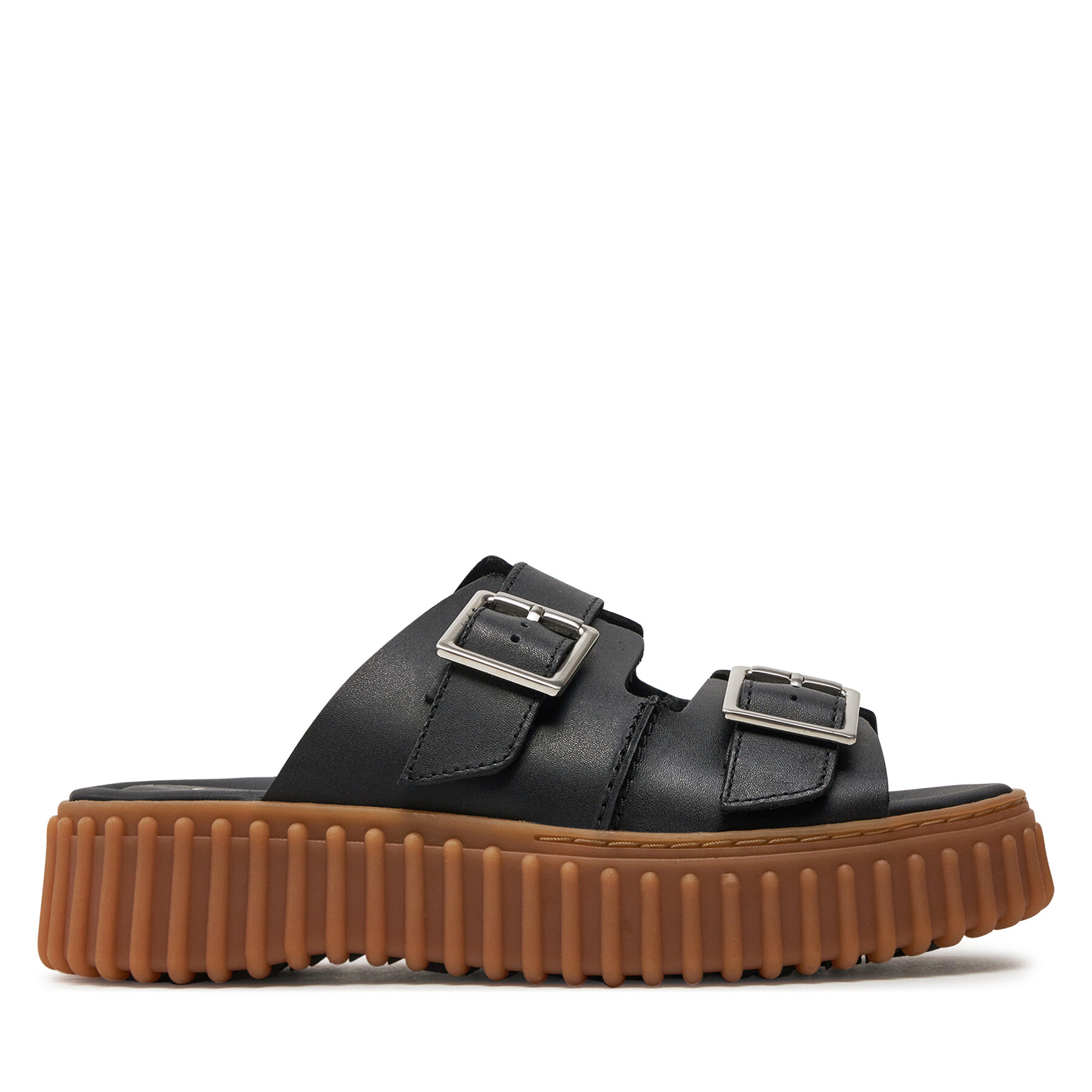Şlapi Clarks Torhill Slide 26176428 Negru