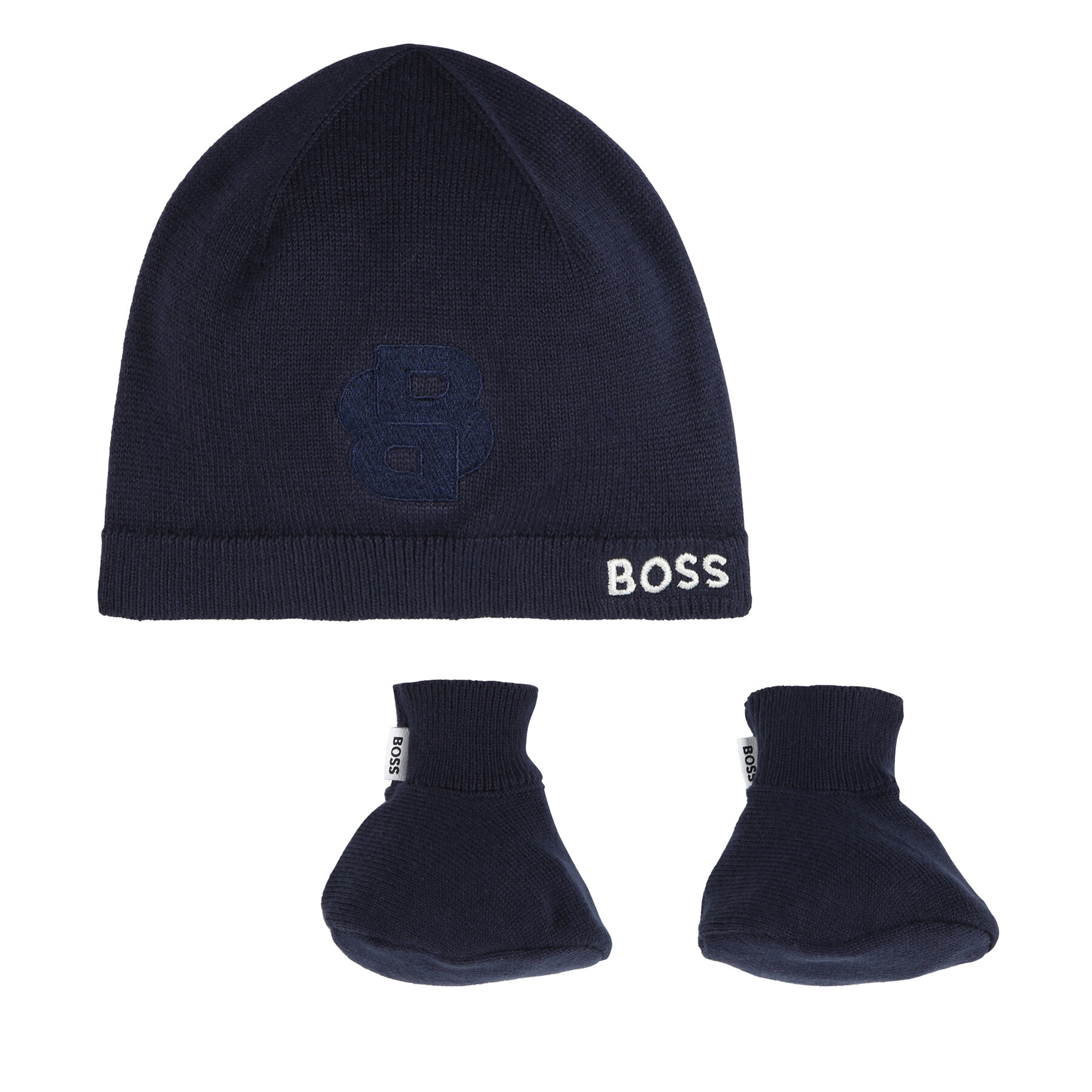 Set căciulă și șosete Boss J51633 Bleumarin