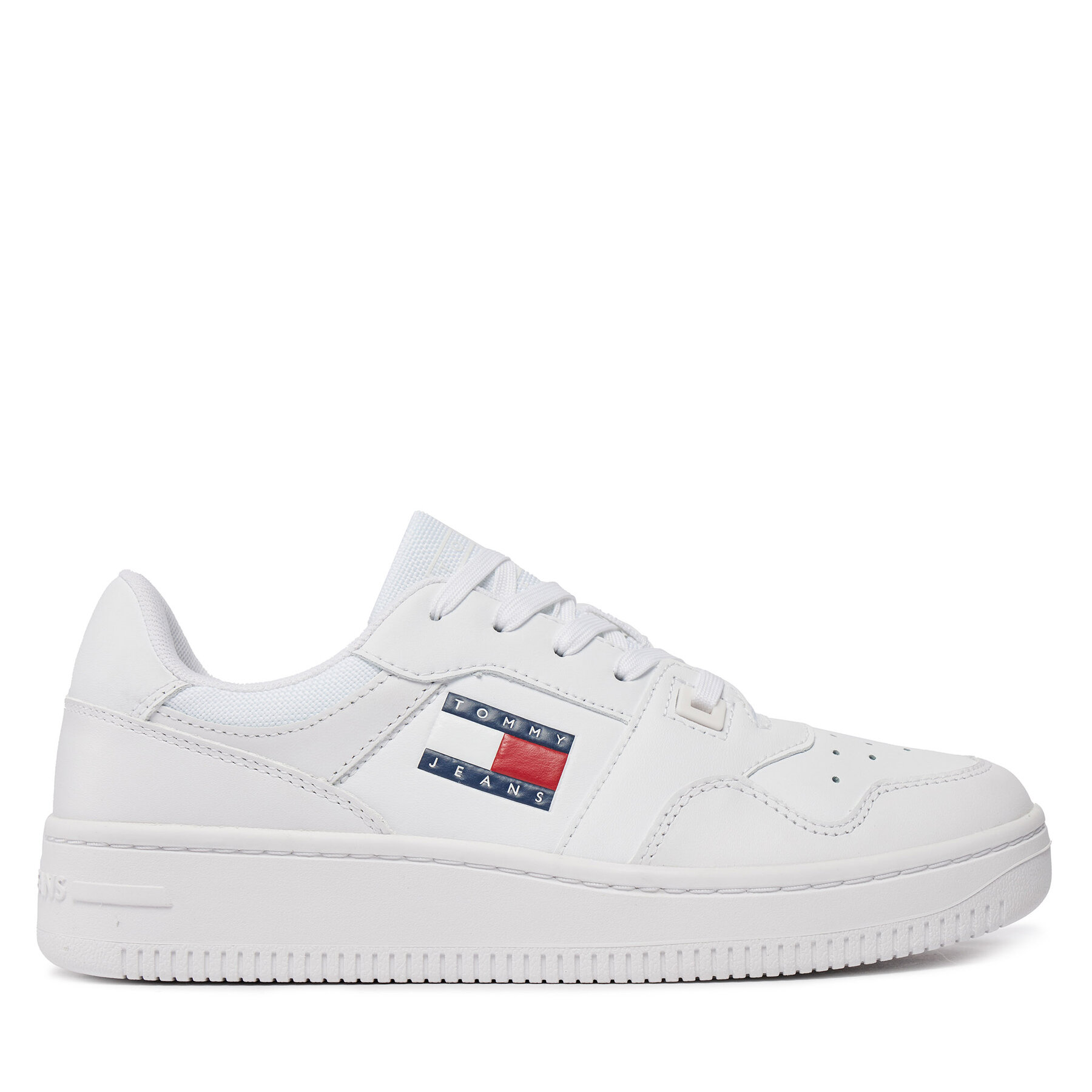 Αθλητικά Tommy Jeans Tjw Retro Basket Ess EN0EN02505 Λευκό