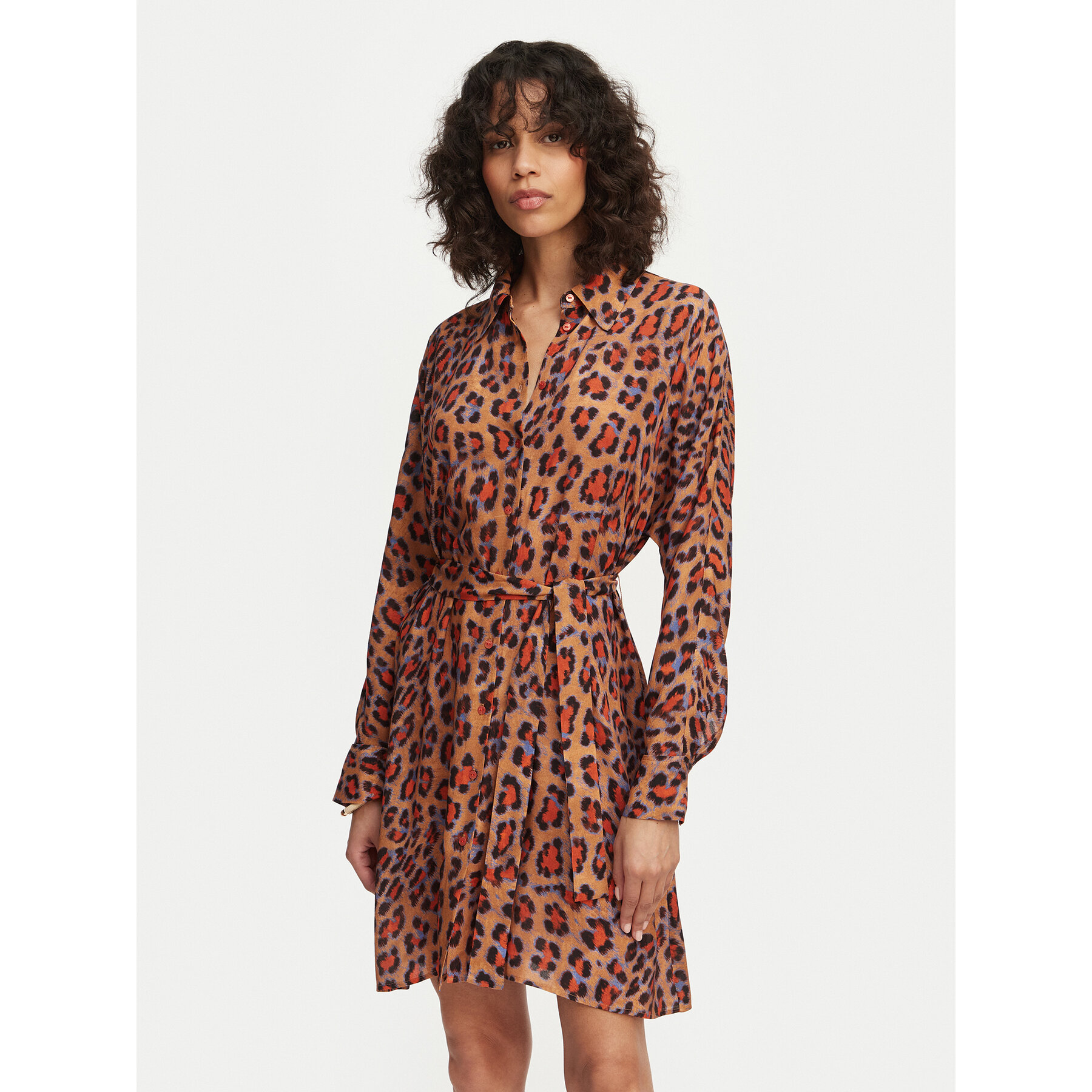 LOLA CASADEMUNT Hemdkleid MS2616017 Braun Regular Fit
