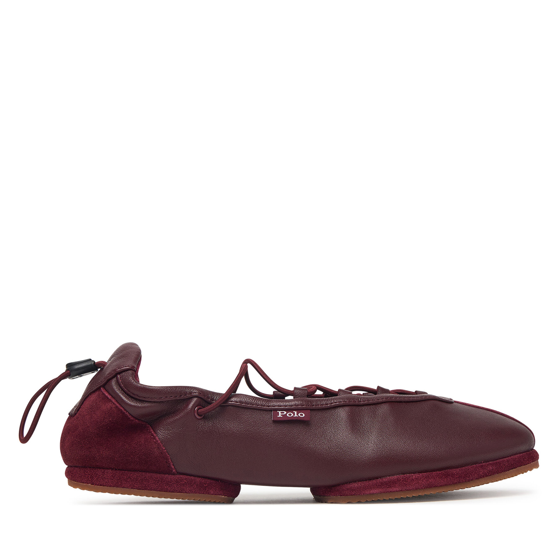 Baleríny Polo Ralph Lauren Ballerina Sneaker 804P08221003 Bordová