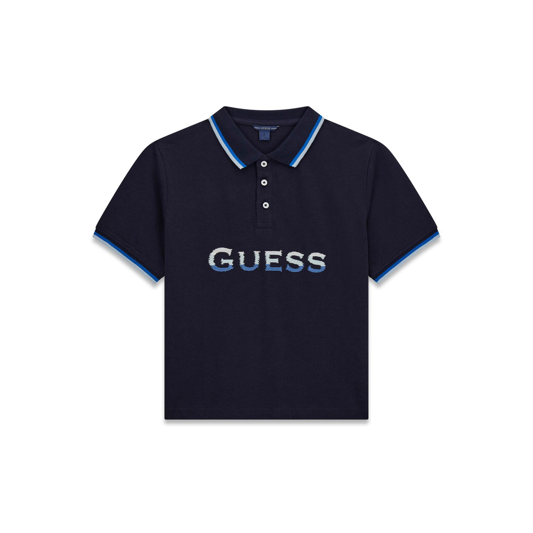 Guess Polo majica L6GP00 KADZ4 Mornarsko modra Relaxed Fit