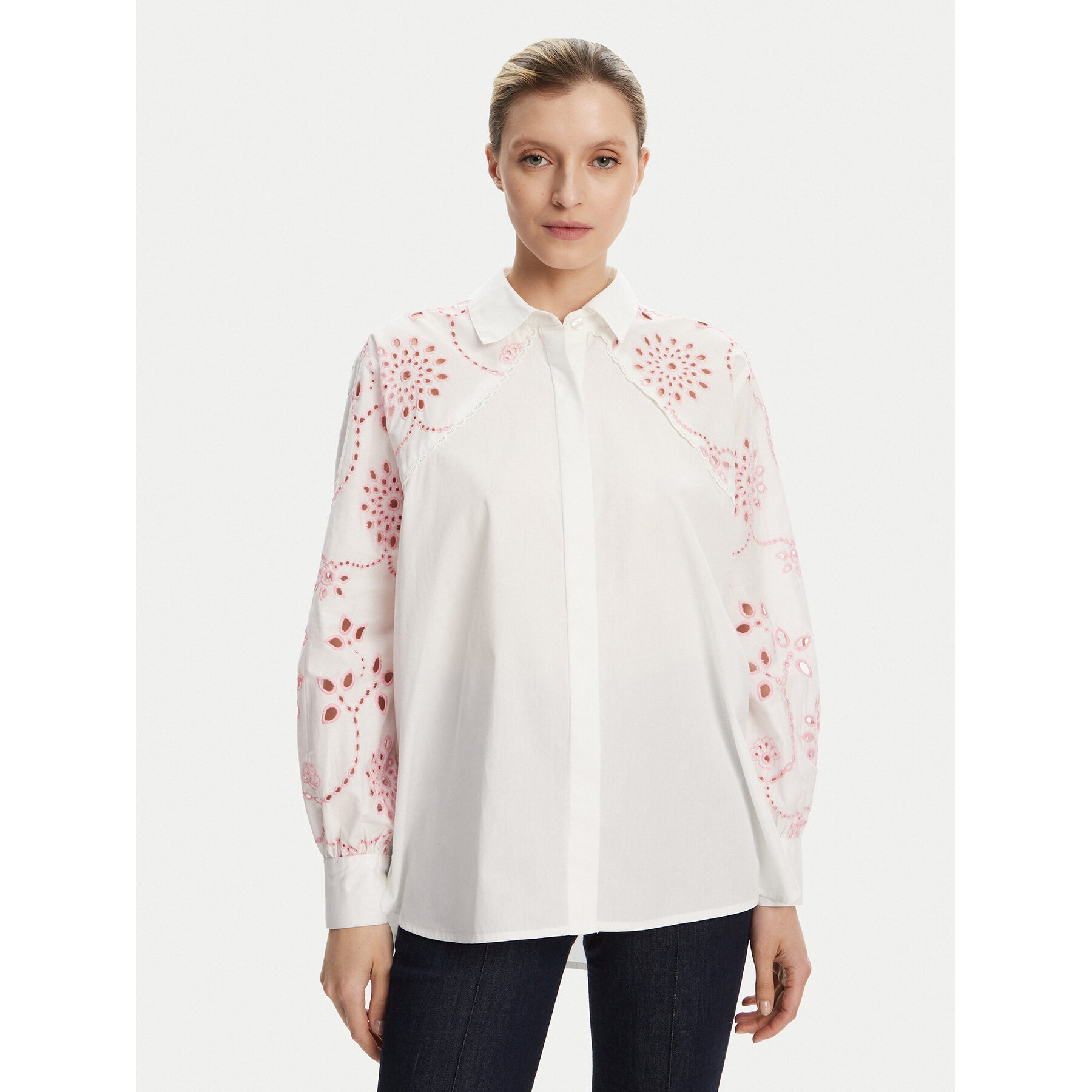 French Connection Hemd 72YBB Weiß Relaxed Fit