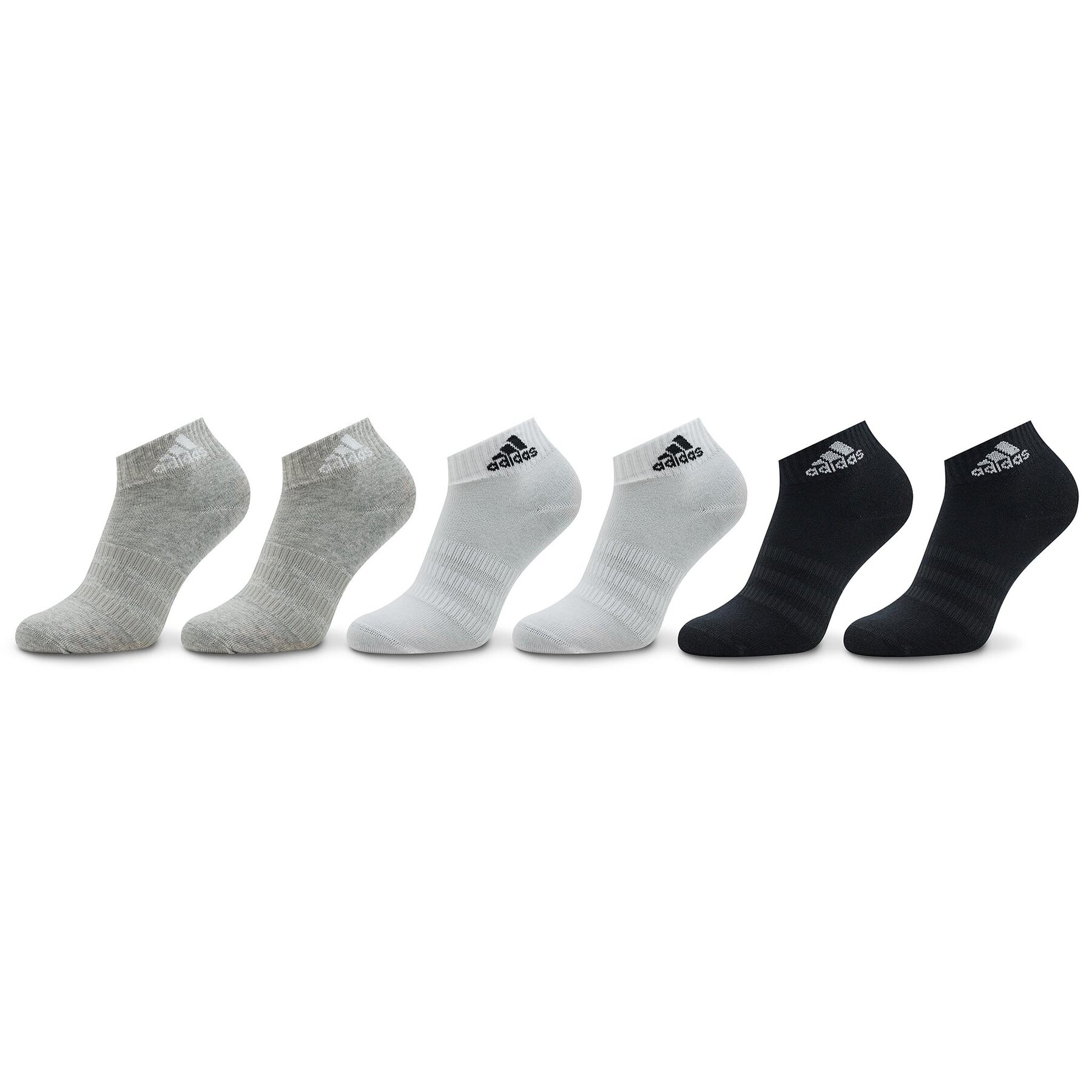 Calcetines cortos unisex adidas Thin and Light Sportswear Ankle Socks 6 Pairs IC1307 Gris