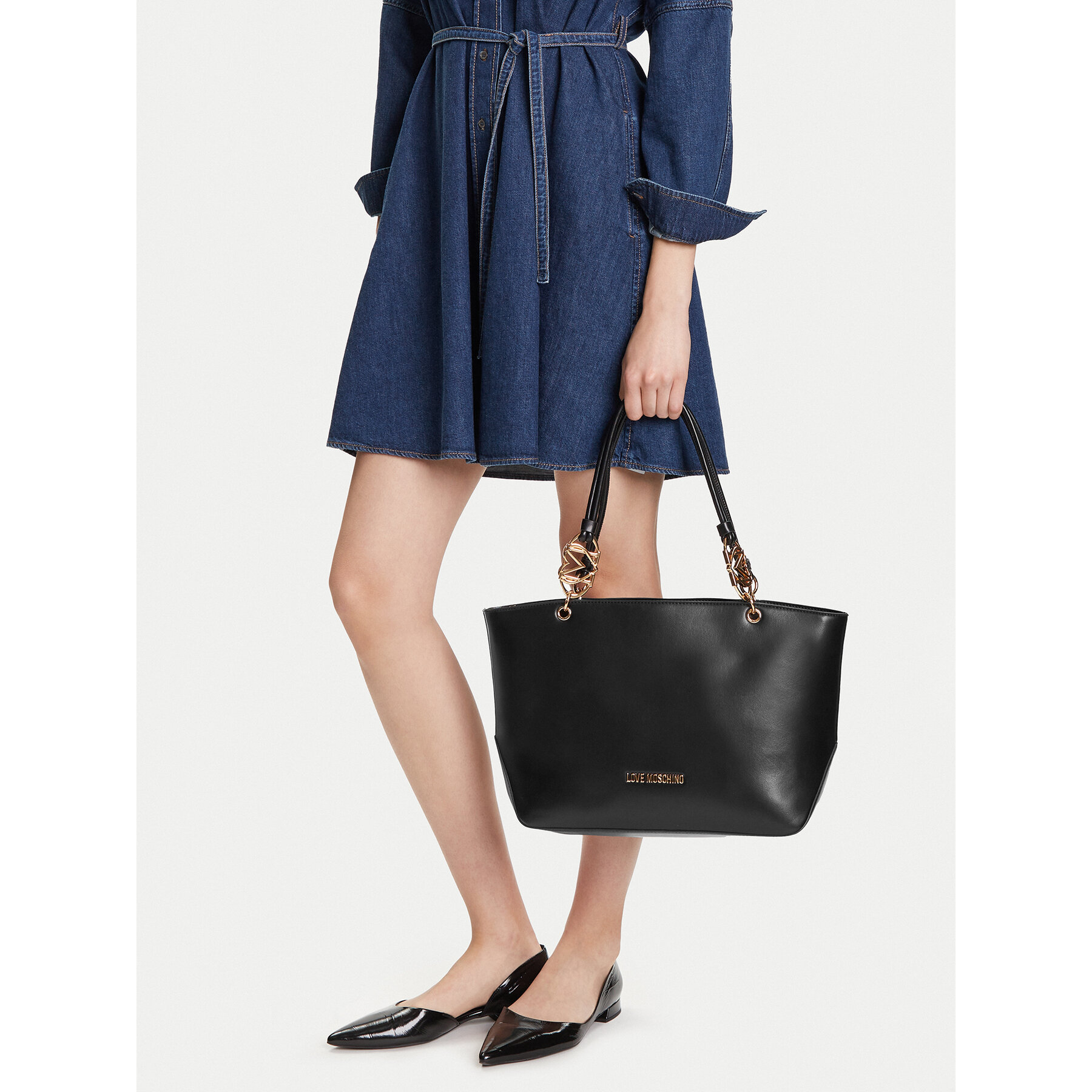 Damska LOVE MOSCHINO Torebka Czarny JC4074PP1NLF0000