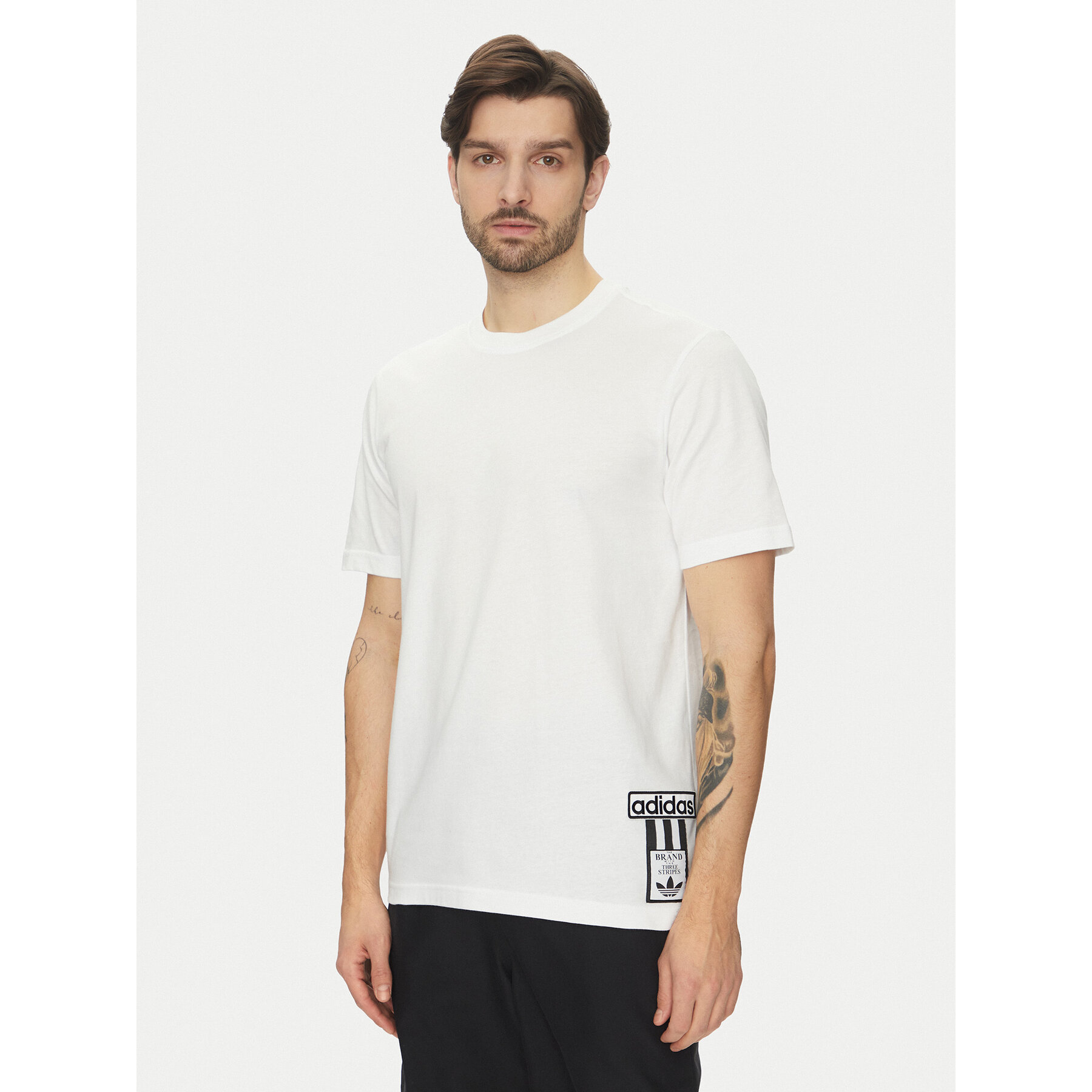 adidas T-Shirt Adibreak JD4195 Λευκό Regular Fit