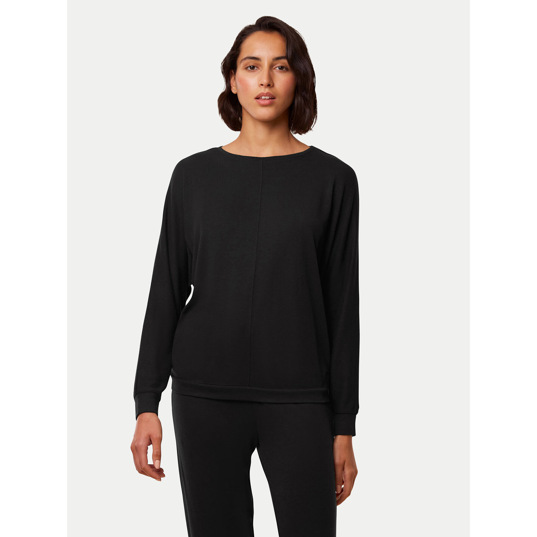 Triumph Maglietta del pigiama Cozy Comfort 10216538 Nero Regular Fit