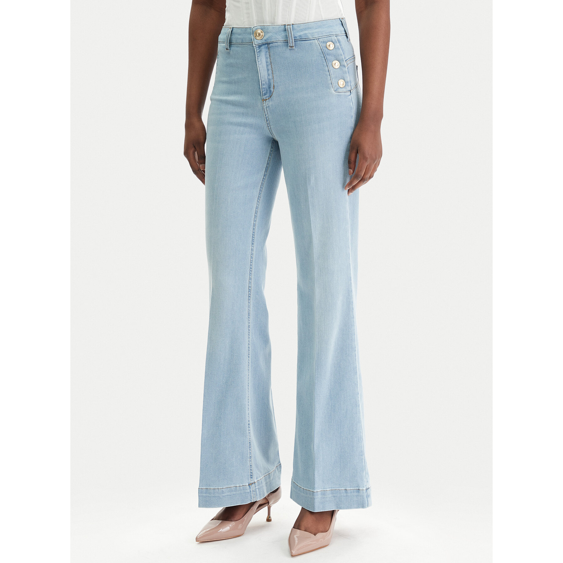Liu Jo Jeans UA6162 D0275 Blau Flare Fit