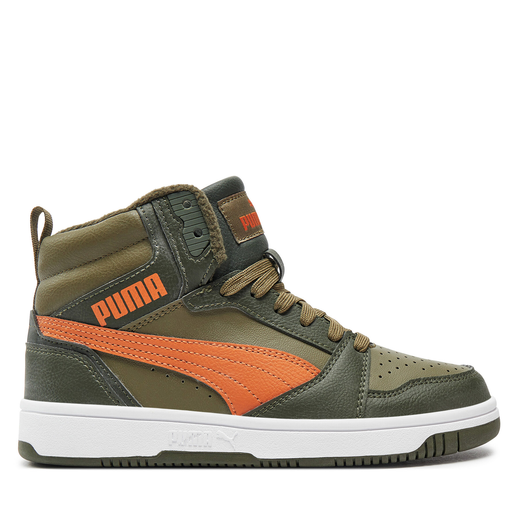 Zapatillas Puma Rebound V6 Mid Wtr Jr 394685 05 Caqui