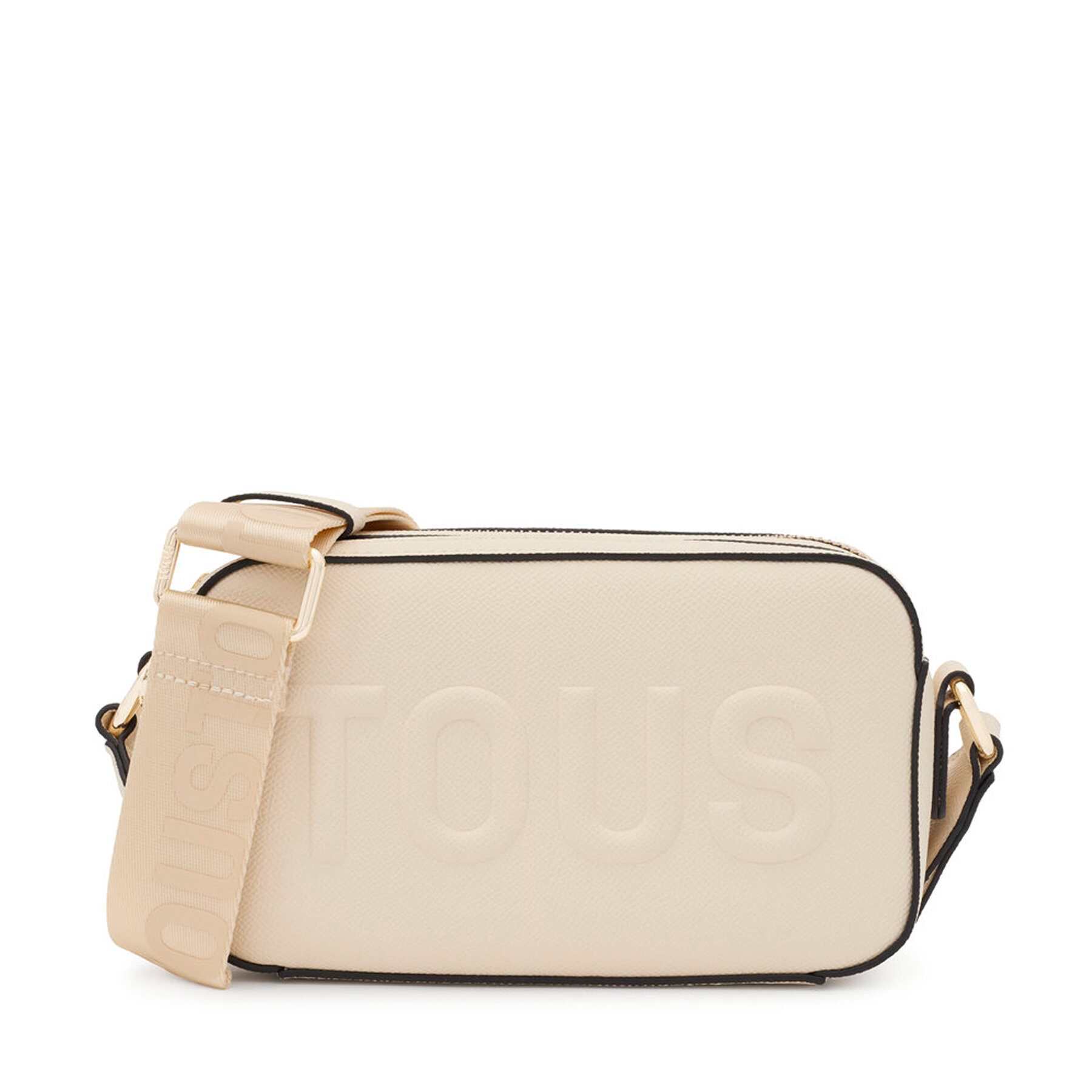 Bolso TOUS Bandolera Reporter T La Rue 2002020501 Écru