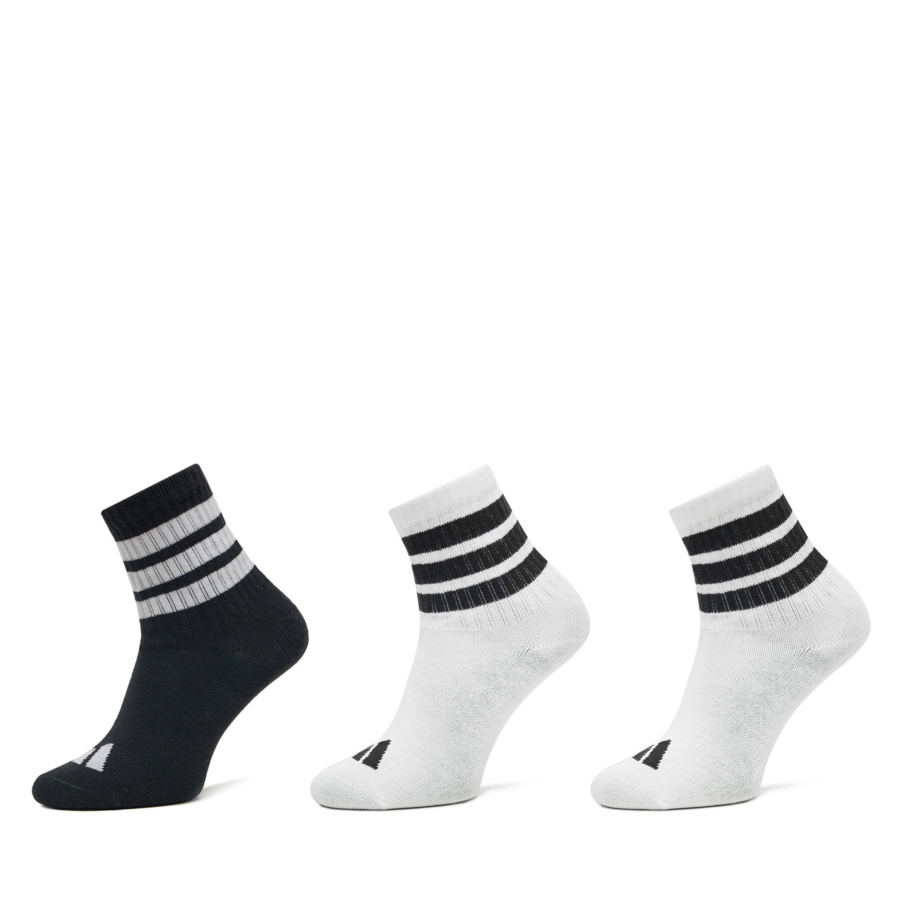Súprava 3 párov vysokých detských ponožiek adidas Lk Rib 3Pp So JD1349 Biela