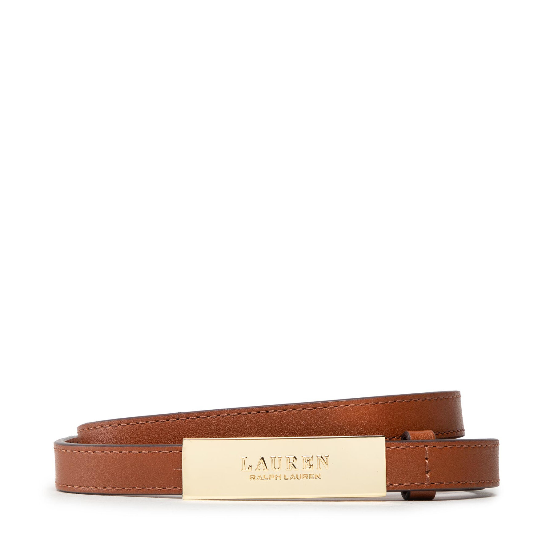 Дамски колан Lauren Ralph Lauren New Plaque 412873090002 Кафяв
