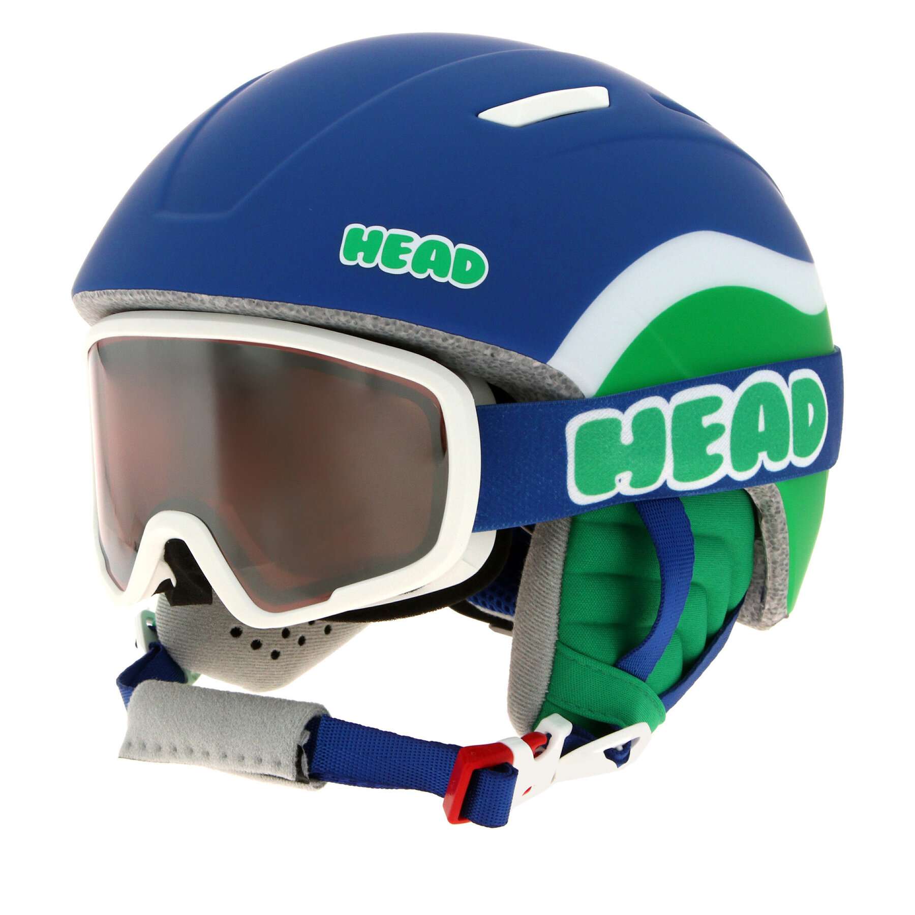 Slepošanas ķivere Head Mojo Set Blue/Green 328664 Zils
