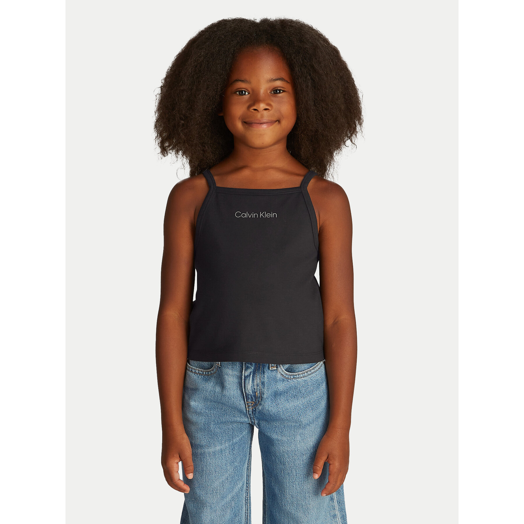 Calvin Klein Jeans Τοπ Punto IG0IG02868 Μαύρο Slim Fit