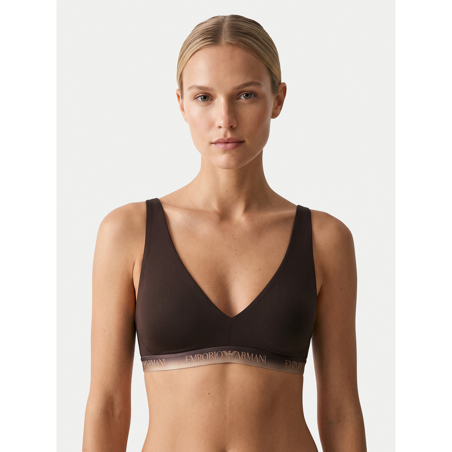 Emporio Armani Underwear Bralette-BH EW000435 AF25572 U6279 Dunkelbraun
