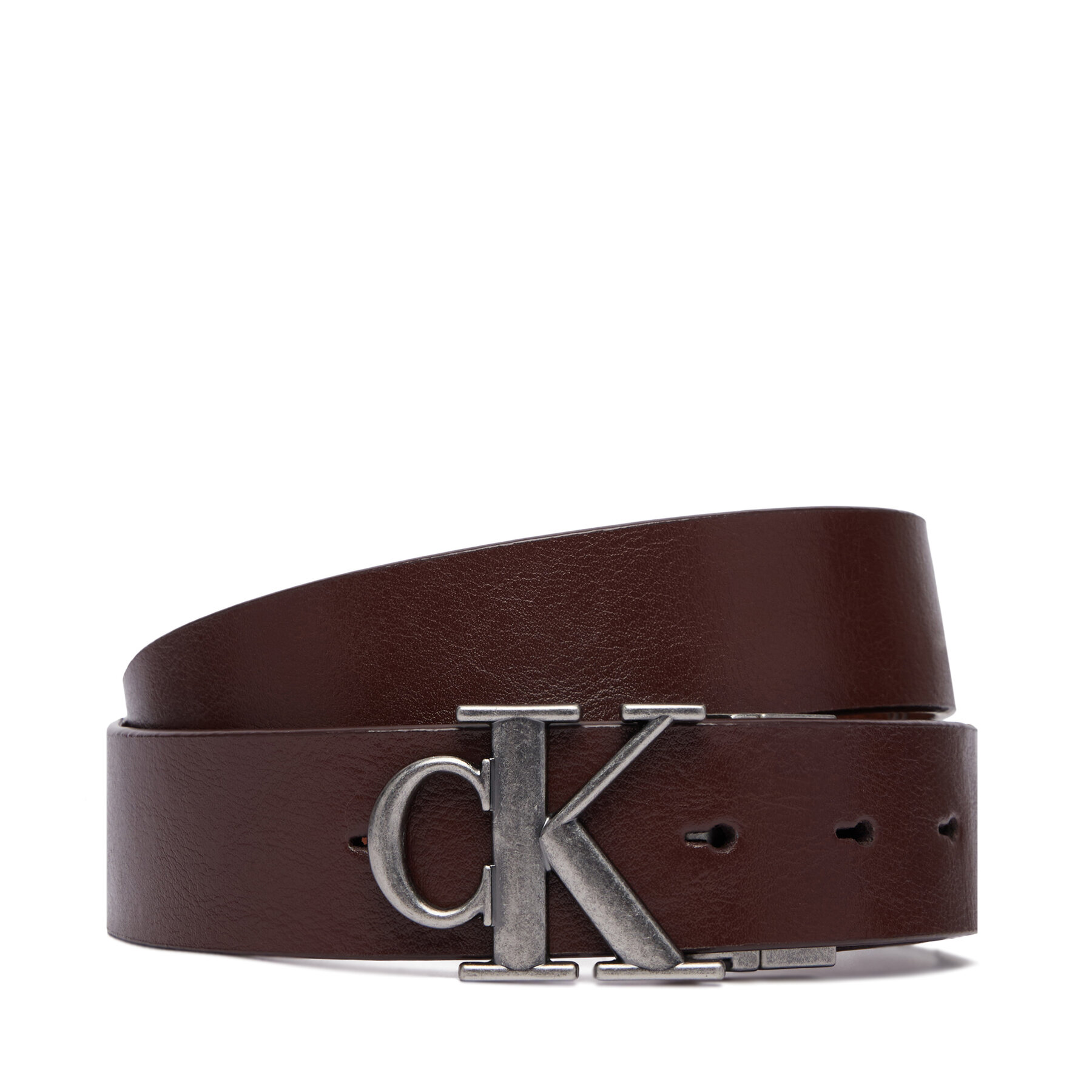 Remen Calvin Klein Ck Buckle Tumbled 35Mm Adj/Rev LV04D7049G Smeđa