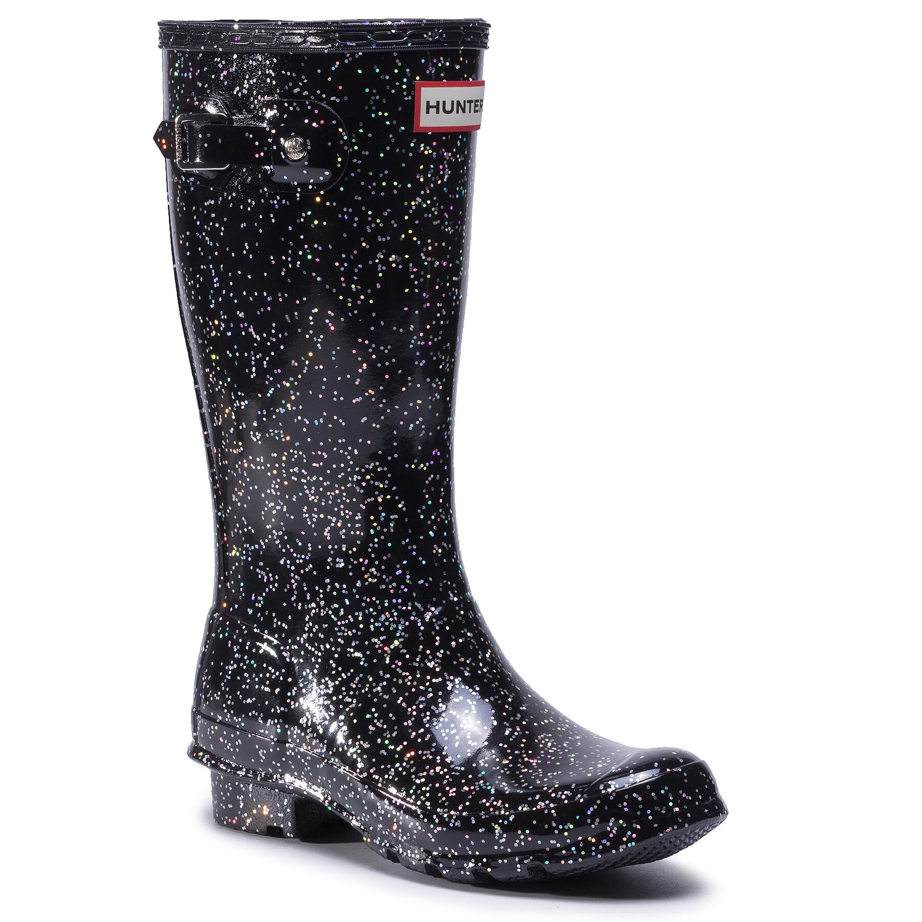 Dievča Gumáky Hunter, Rozmer: 32, Čierna, Org Kids Giant Glitter Boots JFT6075RGT