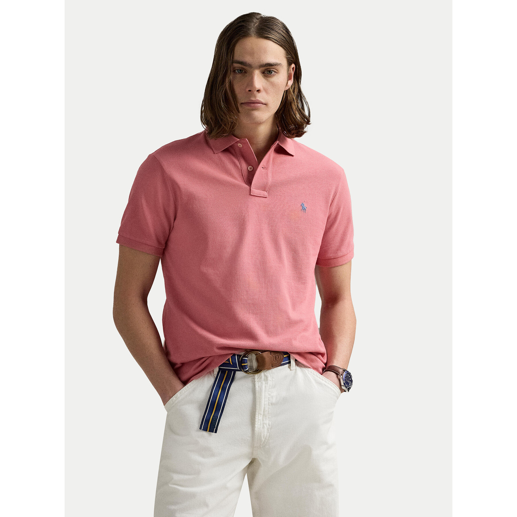 Polo Ralph Lauren Polo 710536856466 Ροζ Slim Fit