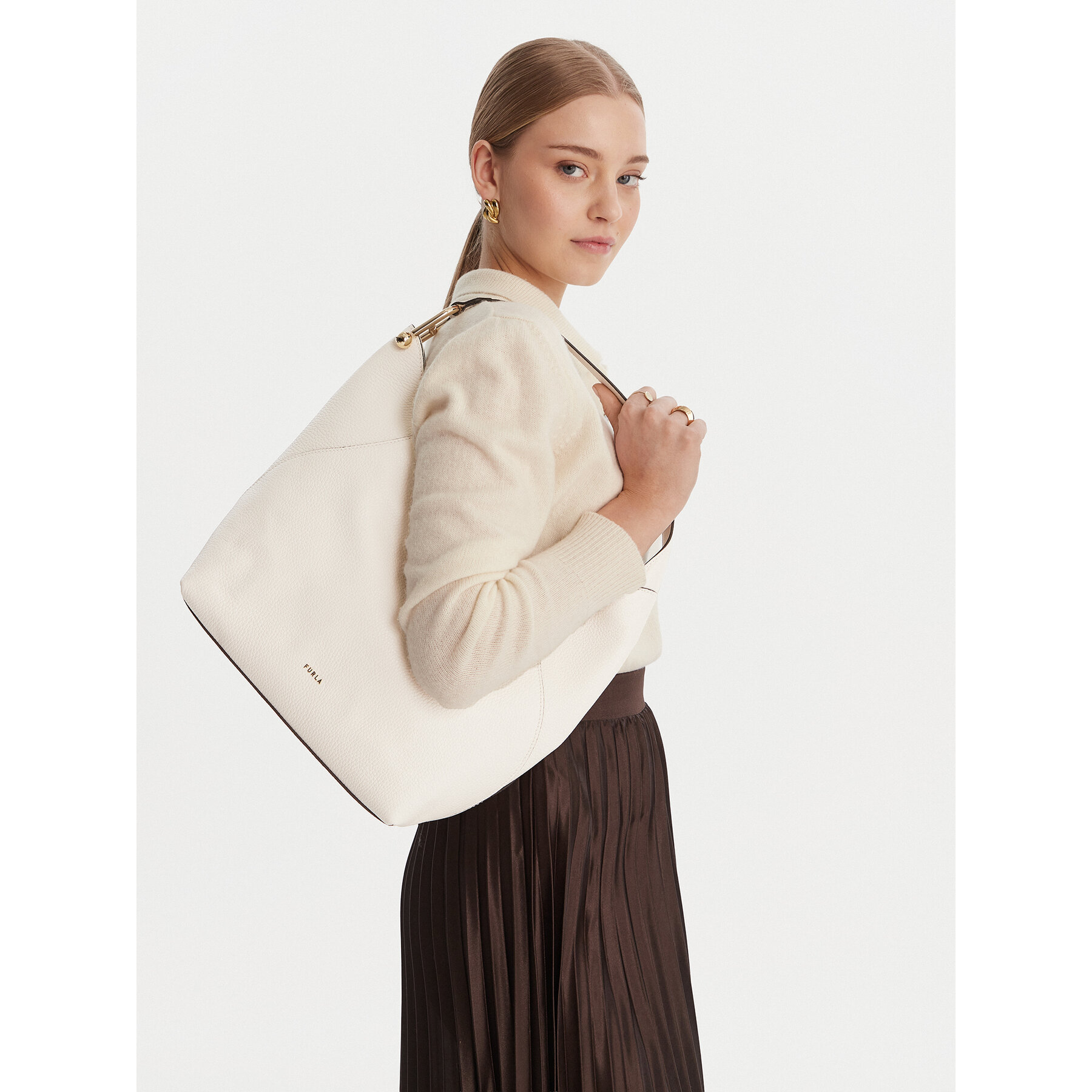 Borsetta Furla Lara M WB01900 HSF000 IT 01B00 Bianco