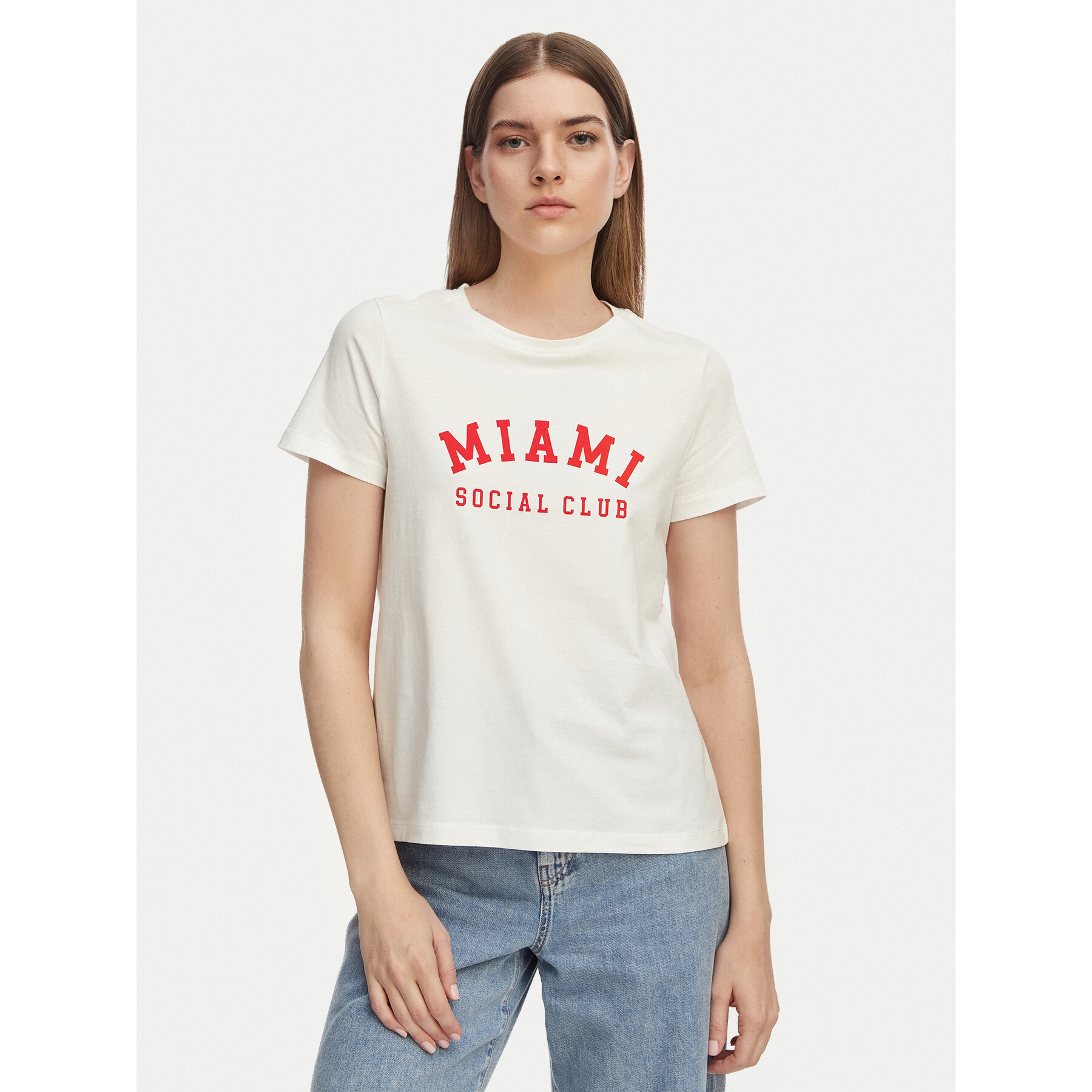 Vero Moda T-shirt Jida 10340948 Bijela Regular Fit