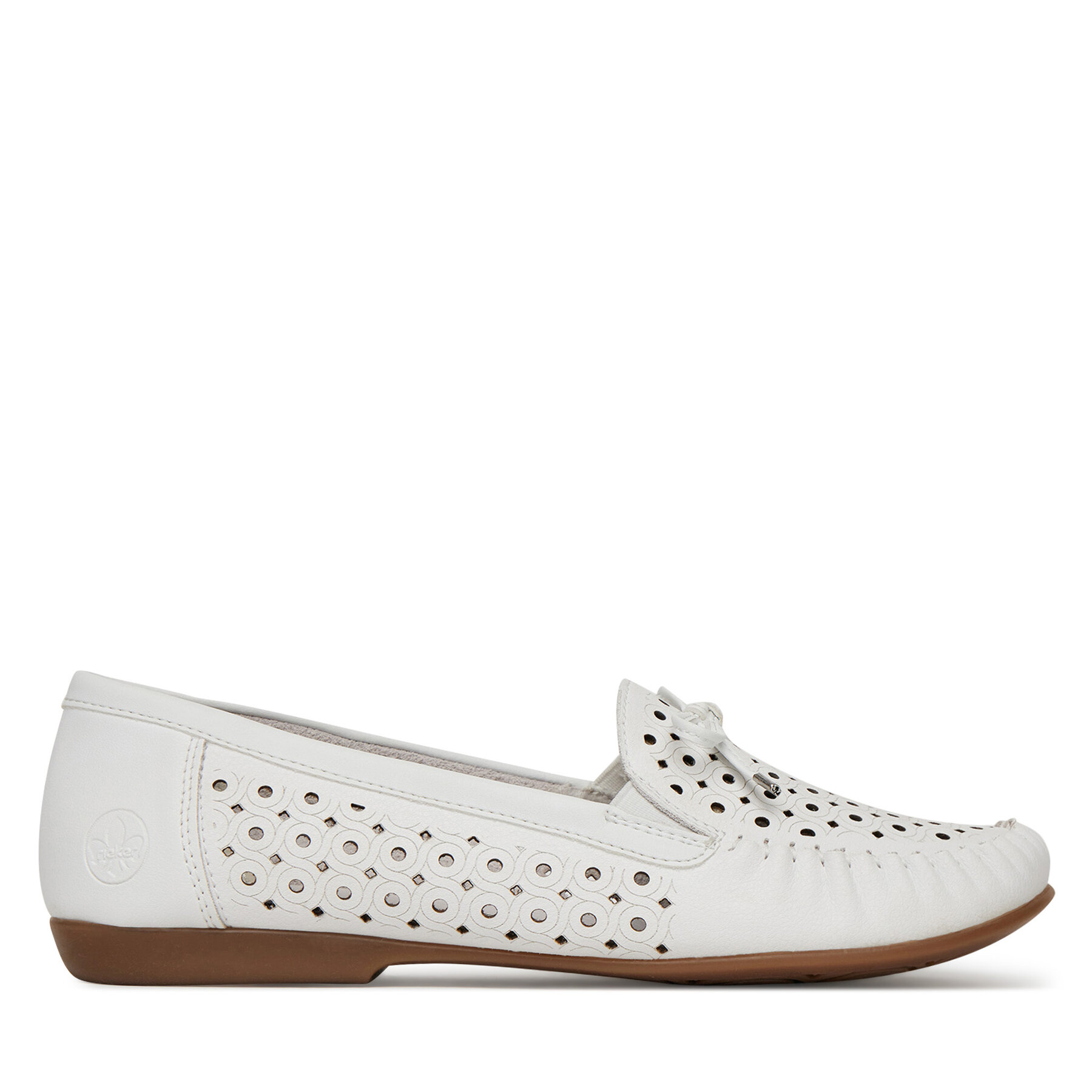 Μοκασίνια Rieker L6352-80 Λευκό