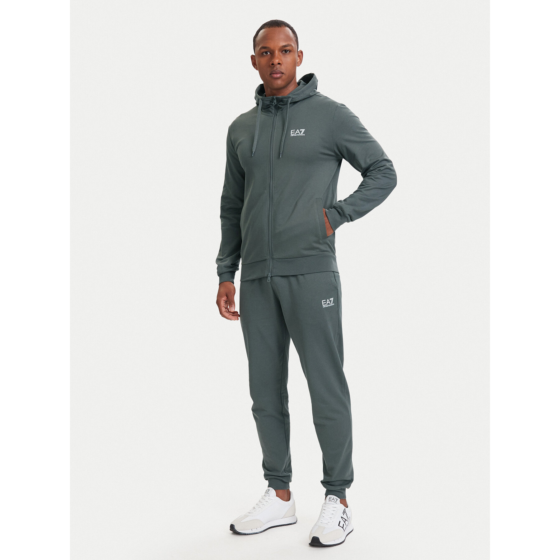 EA7 Emporio Armani Jogginganzug 8NPV63 PJVRZ U8085 Grau Regular Fit