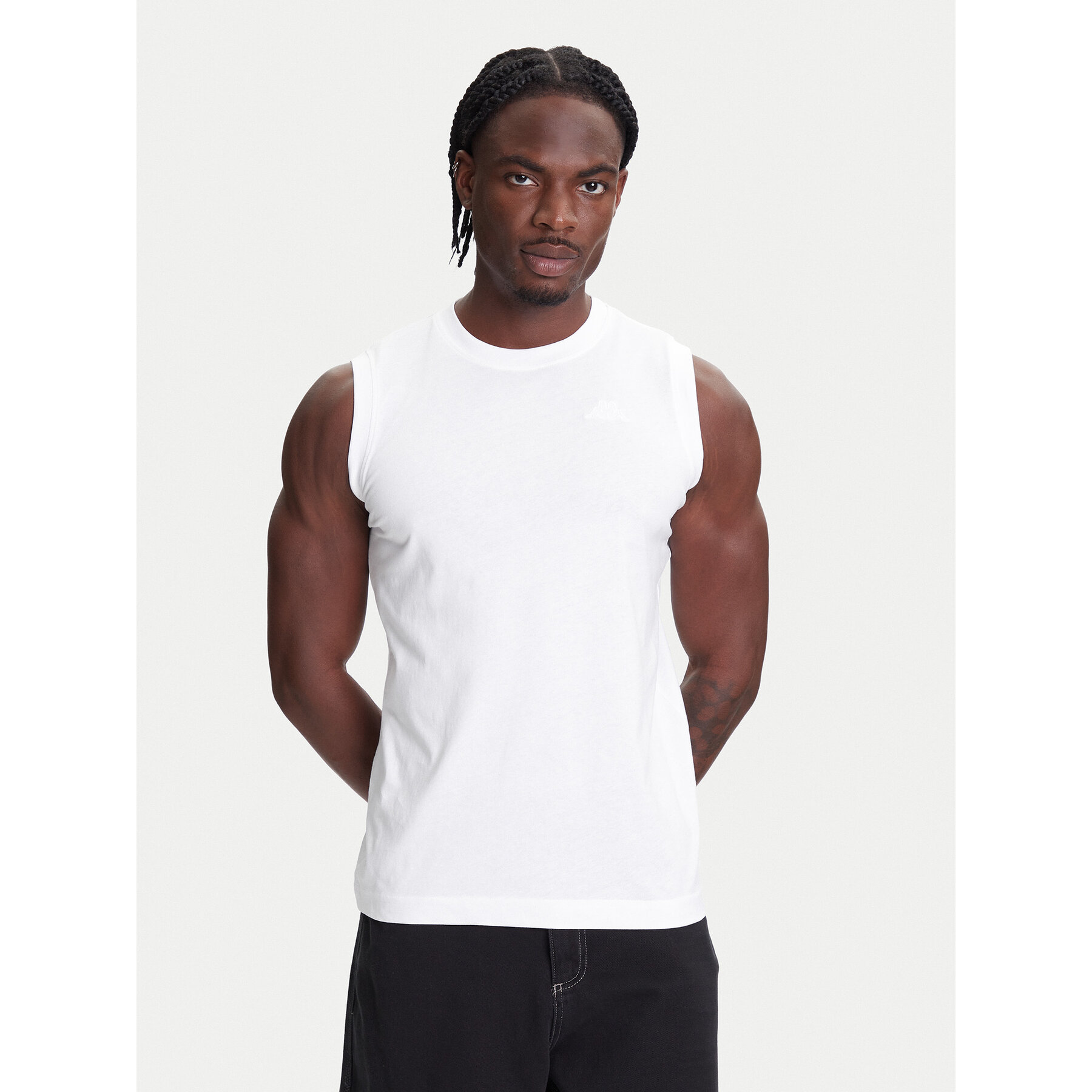 Kappa Kappa Tank top Logo Corpo Cadwal 303HZB0 Λευκό Regular Fit