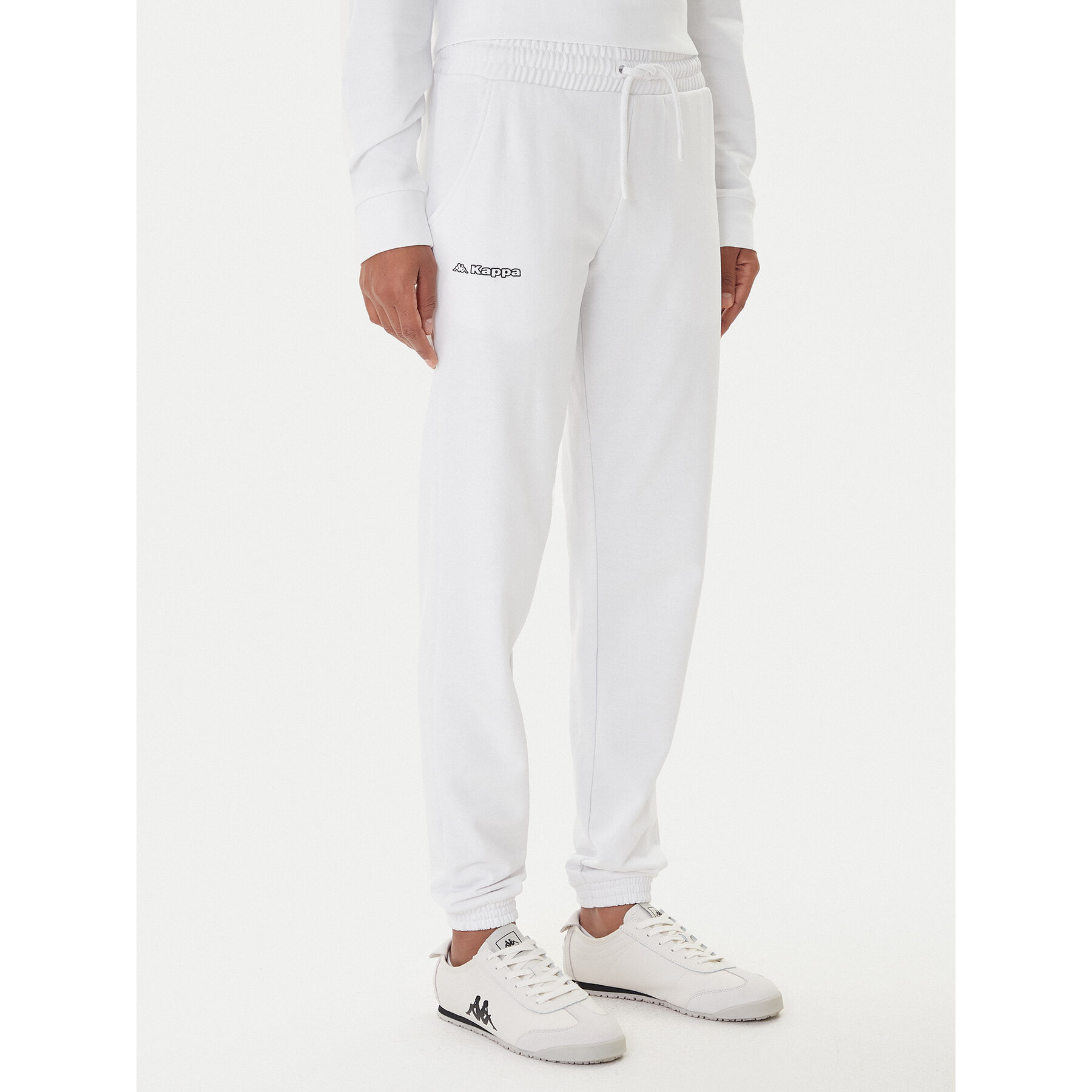Kappa Donji dio trenerke Festa 331M34W Bijela Regular Fit