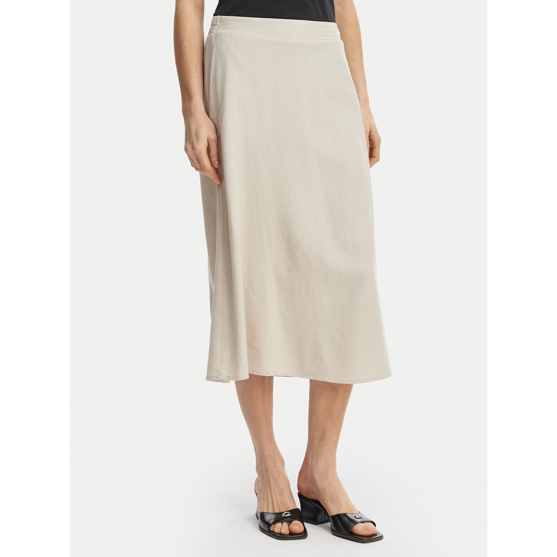 Vero Moda Midirock Mymilo 10340419 Hellbeige Regular Fit