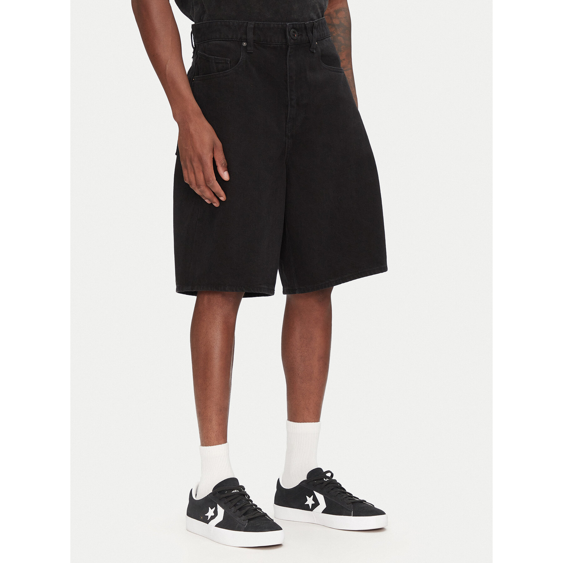 Volcom Jeansshorts Billow A2012200 Schwarz Relaxed Fit