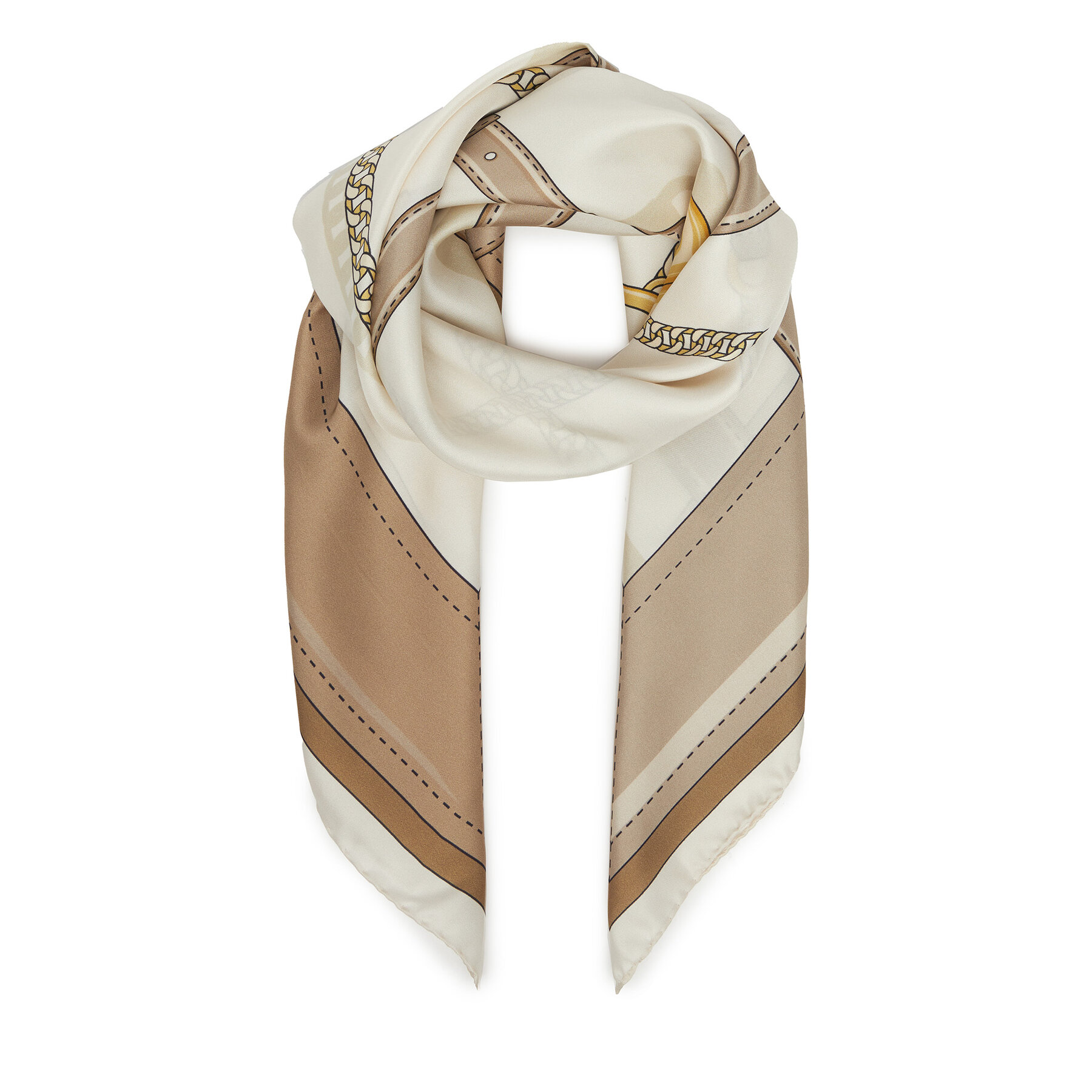 Foulard BOSS Lainy 50536118 Beige, Taglia OS, taglia : OS