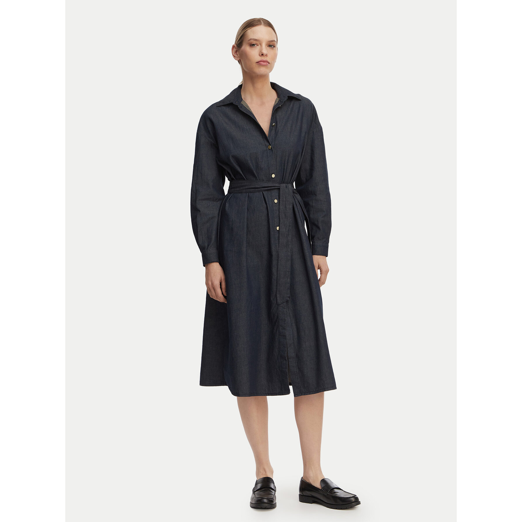 Armani Exchange Hemdkleid XW001794 AF21337 MB001 Dunkelblau Regular Fit