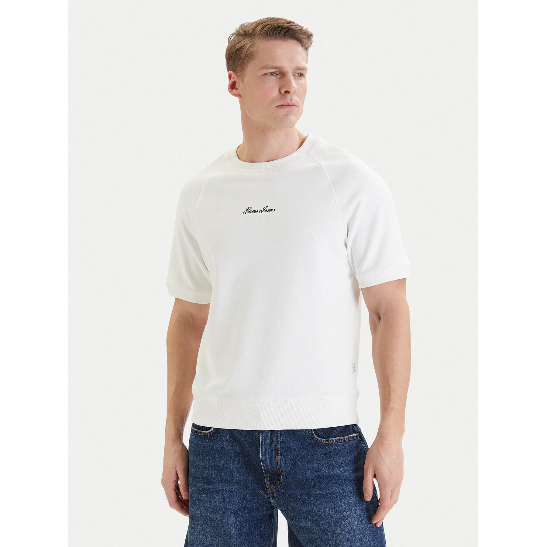 Guess Jeans T-shirt M6GQB2 KCPR1 Bijela Oversize