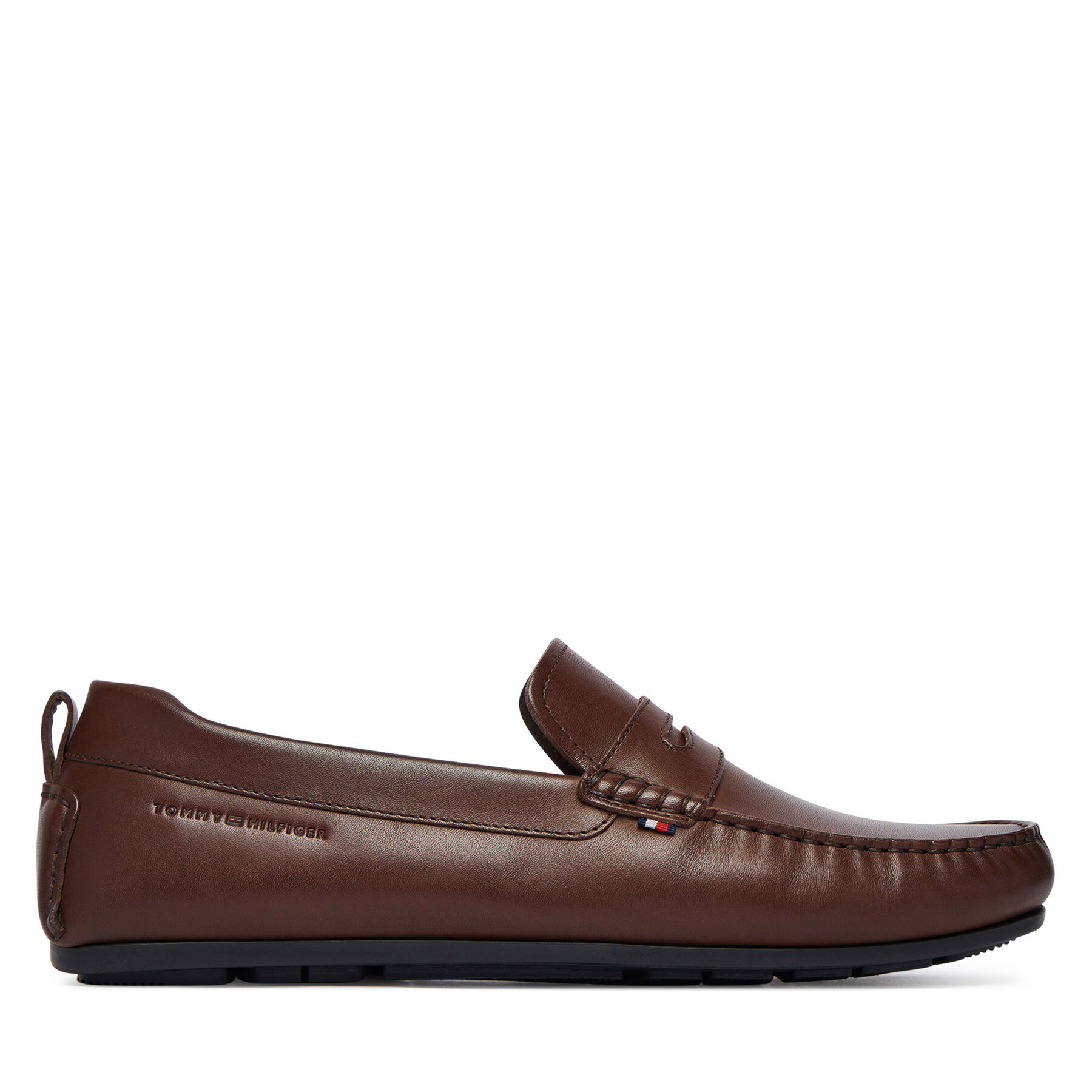 Mokasíny Tommy Hilfiger Core Hilfiger Leather Driver FM0FM05790 Hnedá