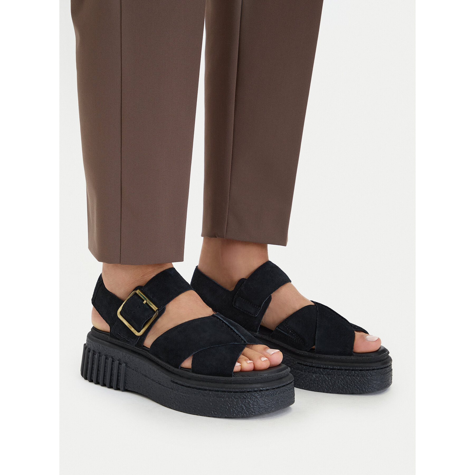 Sandale Clarks Evamar Wish 26181199 Crna