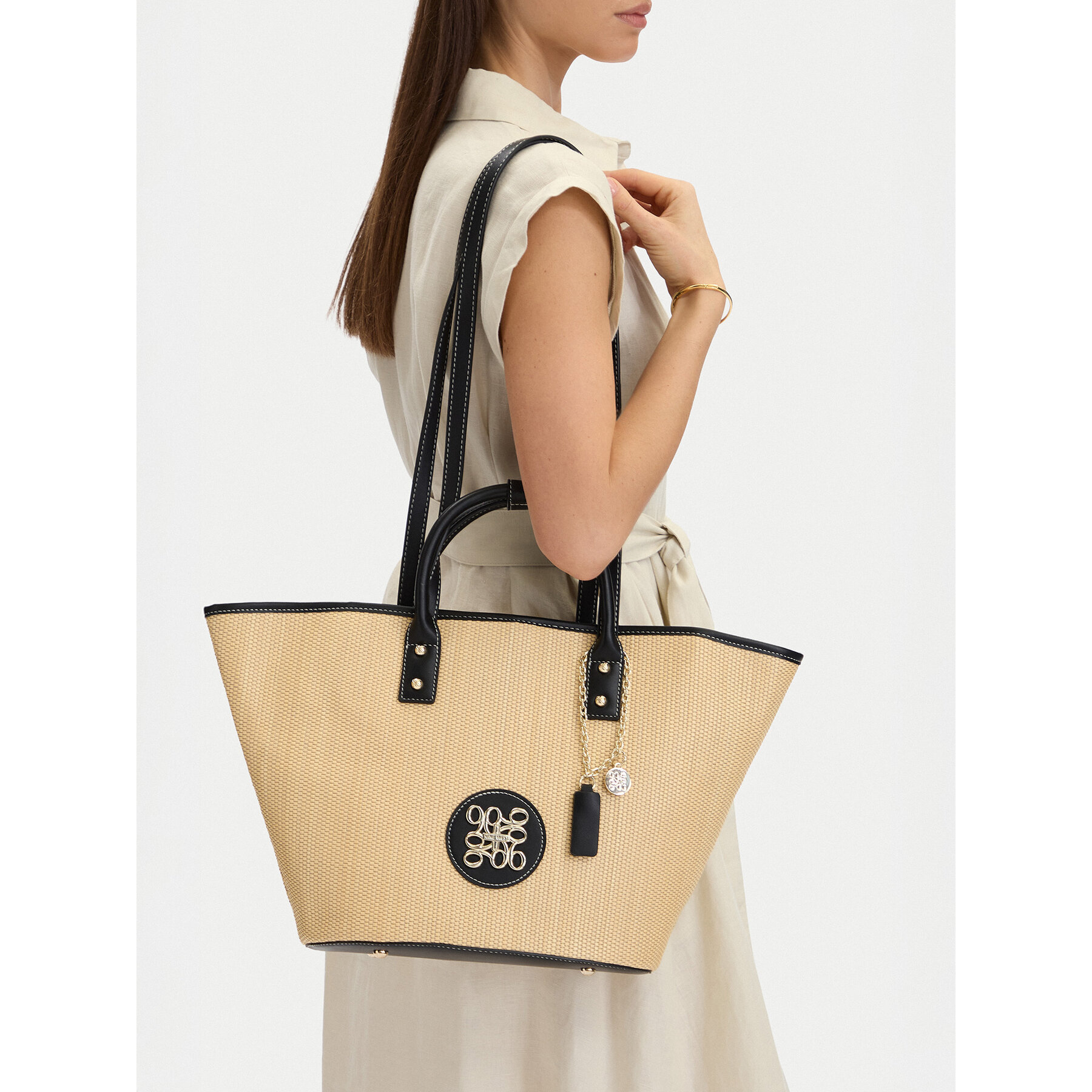 Geantă Nine West CEO-Spring Velvet-LDA9443 Bej