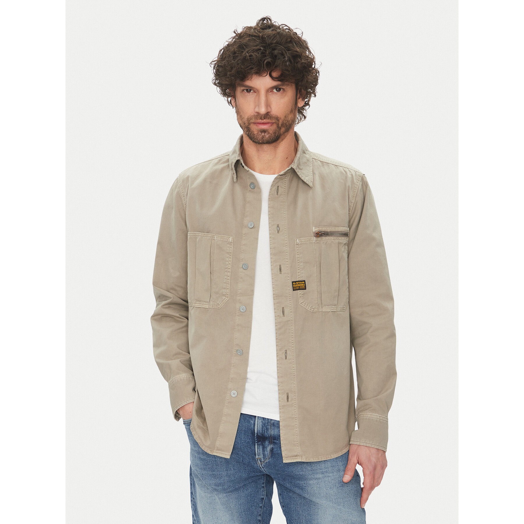G-Star Raw Košulja D26058 D947 H120 Siva Regular Fit