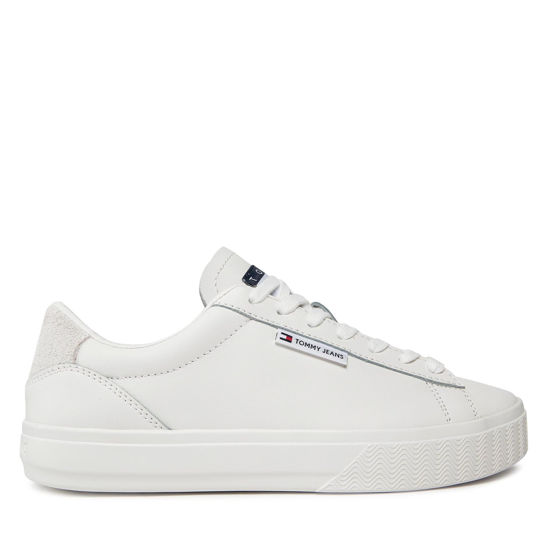Sneakersy Tommy Jeans Tjw Cupsole Sneaker Ess EN0EN02508 Biela