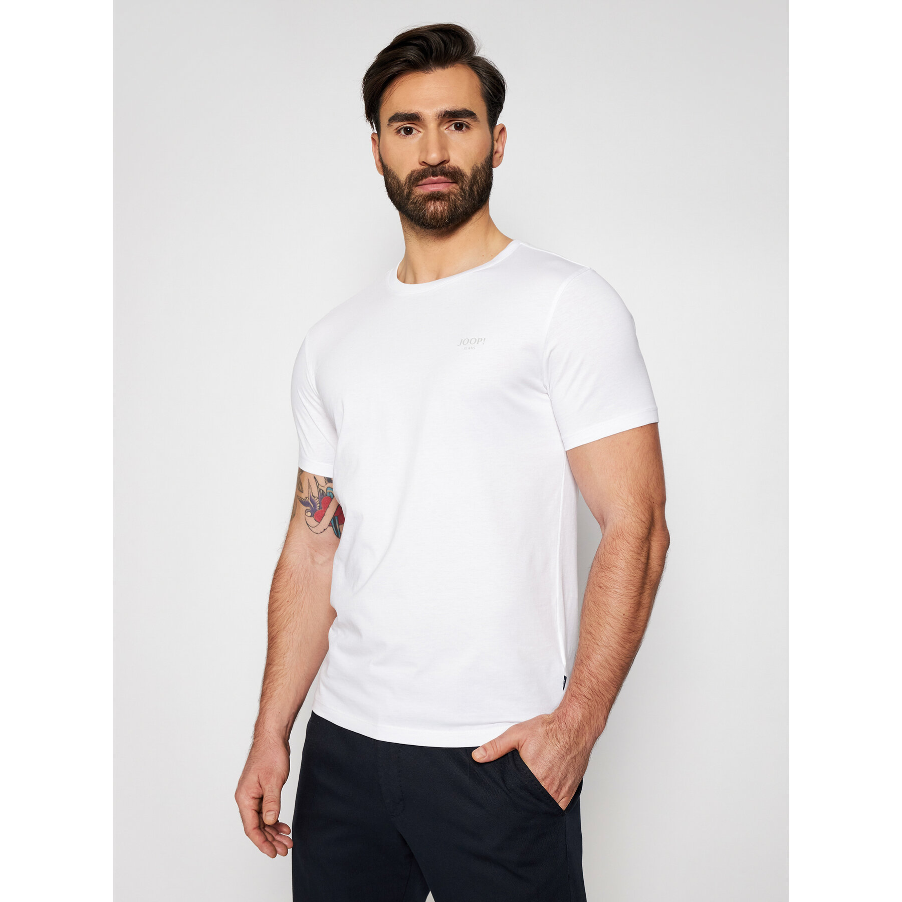 JOOP! Jeans JOOP! Jeans T-Shirt 15 Jjj-32Alphis 30025786 Λευκό Regular Fit