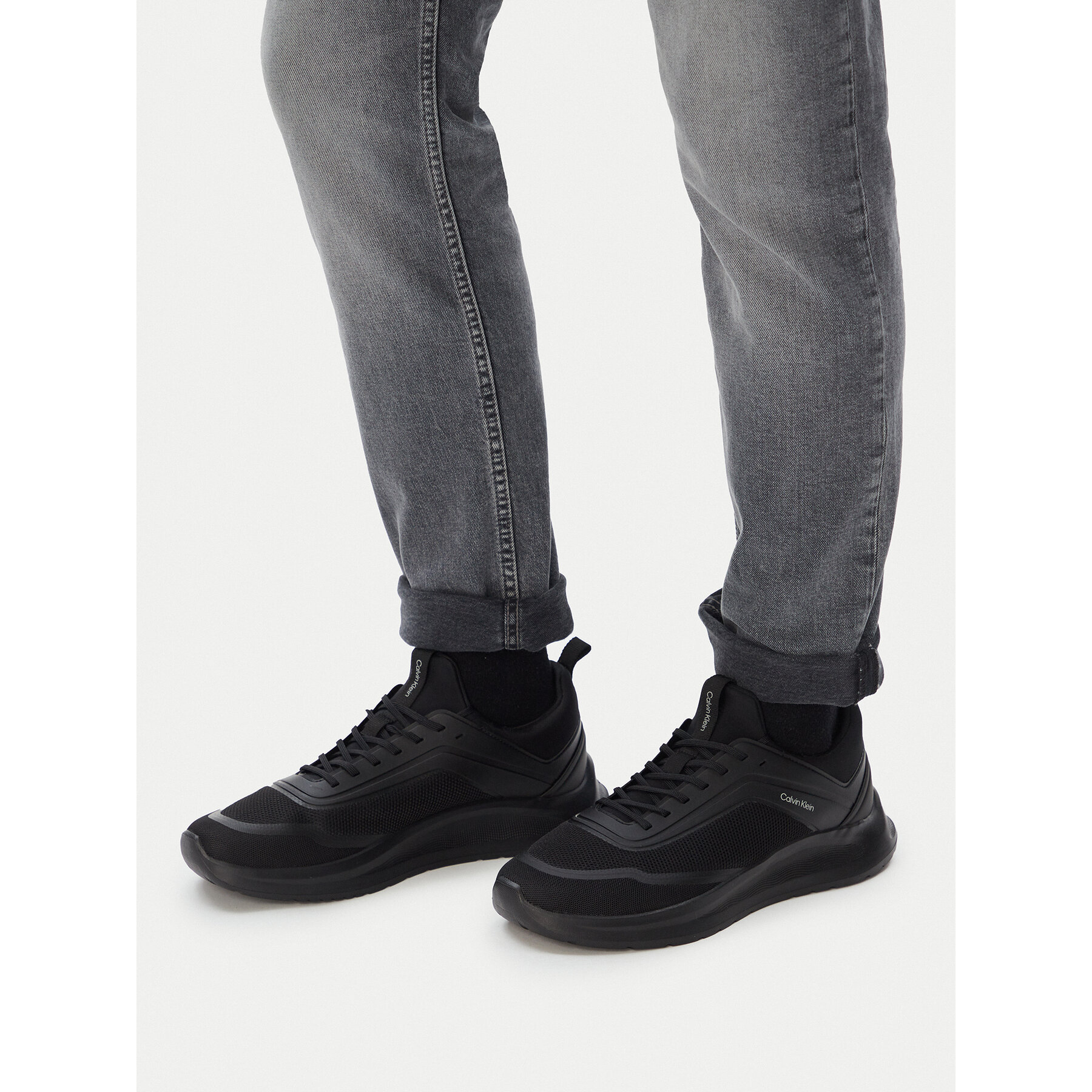 Sneakers Calvin Klein Light Eva Run Lace Sock Mm HM0HM02164 Negru