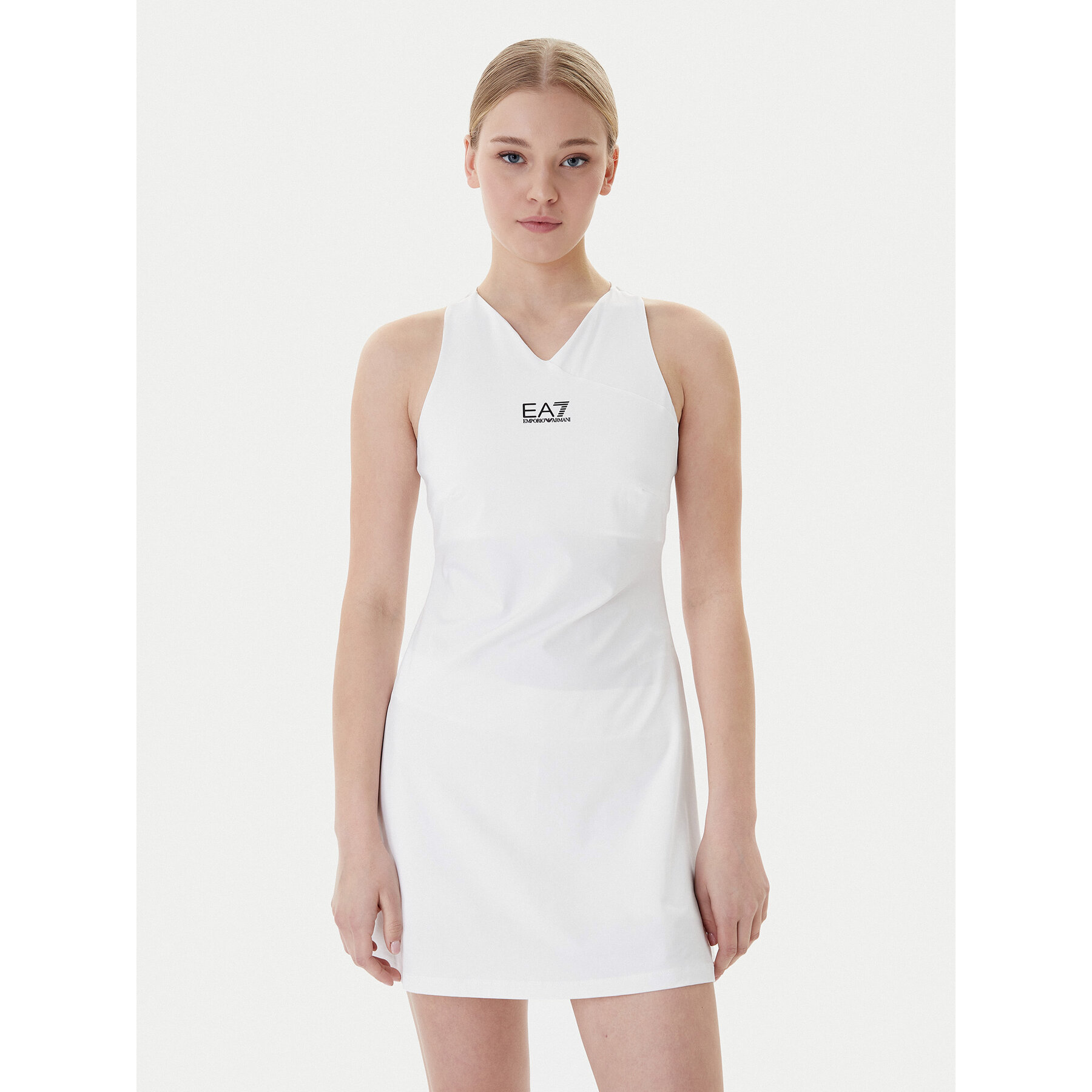 EA7 Emporio Armani Tenniskleid 7W000317 AF14524 U0002 Weiß Regular Fit