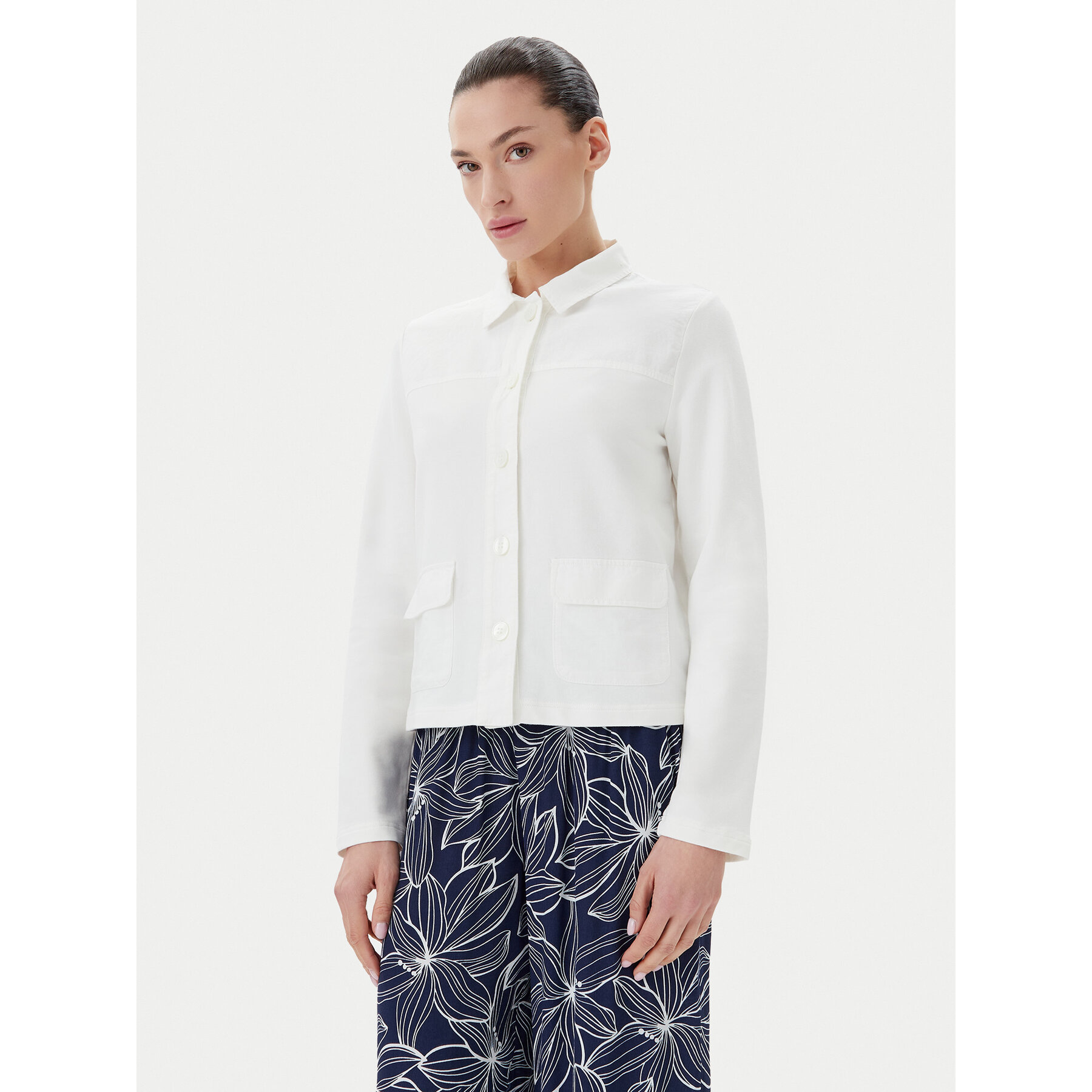 Olsen Hemd 11201648 Weiß Regular Fit