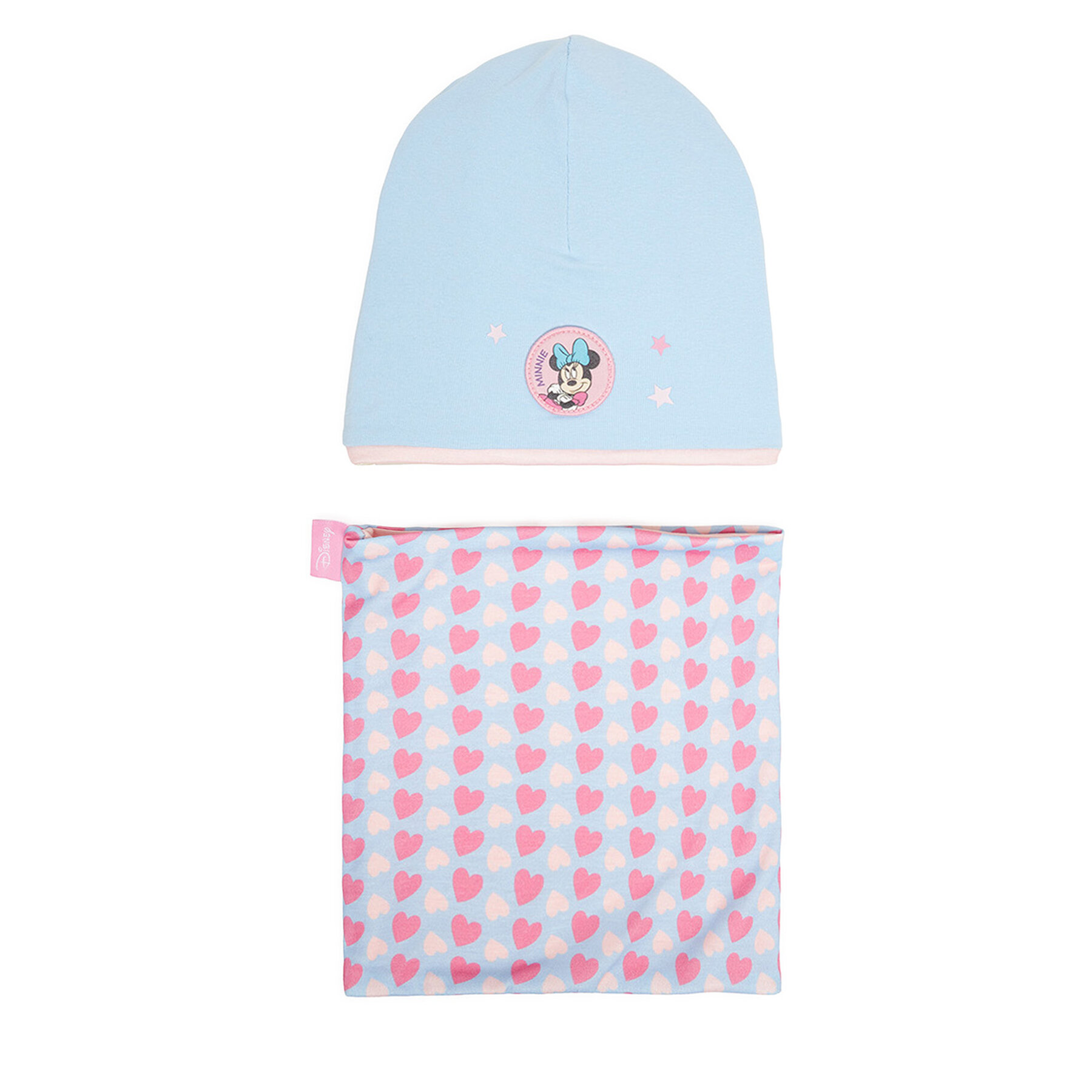 Súprava čiapka a tunelový šál Mickey&Friends CEO-ACCCS-AW25-220DSTC Modrá