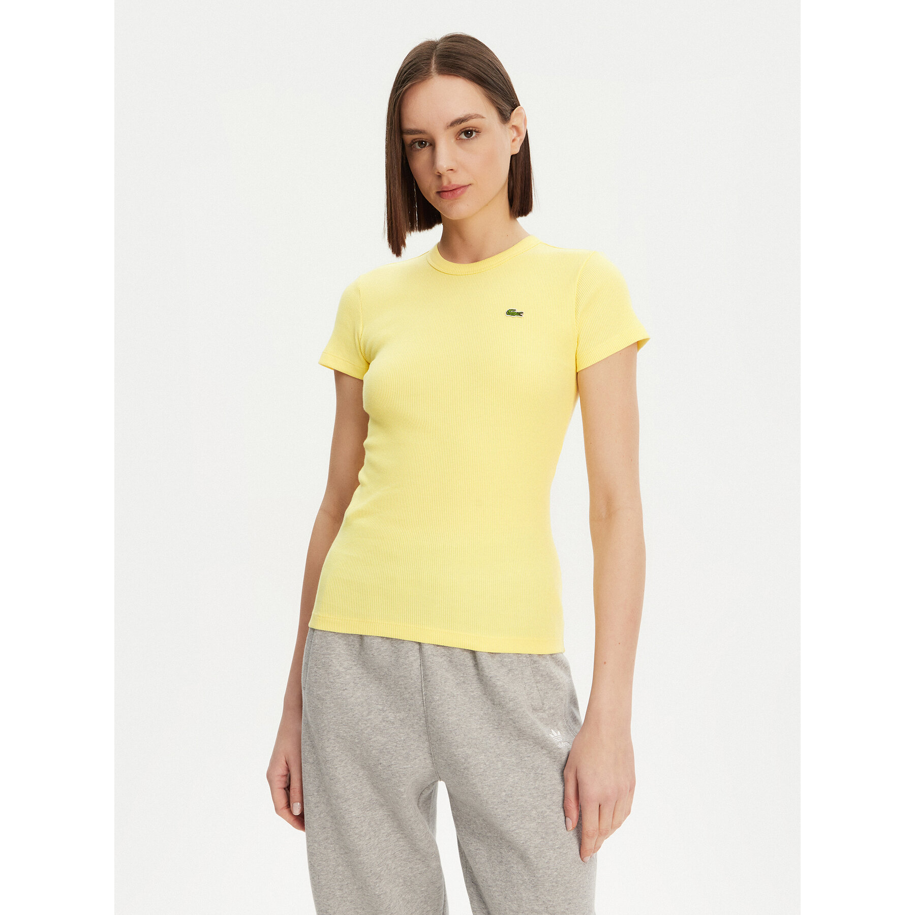 Lacoste Póló TF5538 Sárga Slim Fit