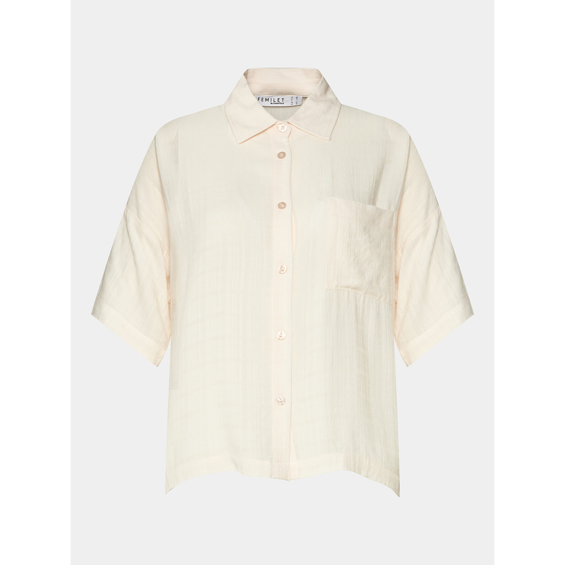 Femilet by Chantelle Maglietta del pigiama Layla FNAGJ5 Écru Regular Fit