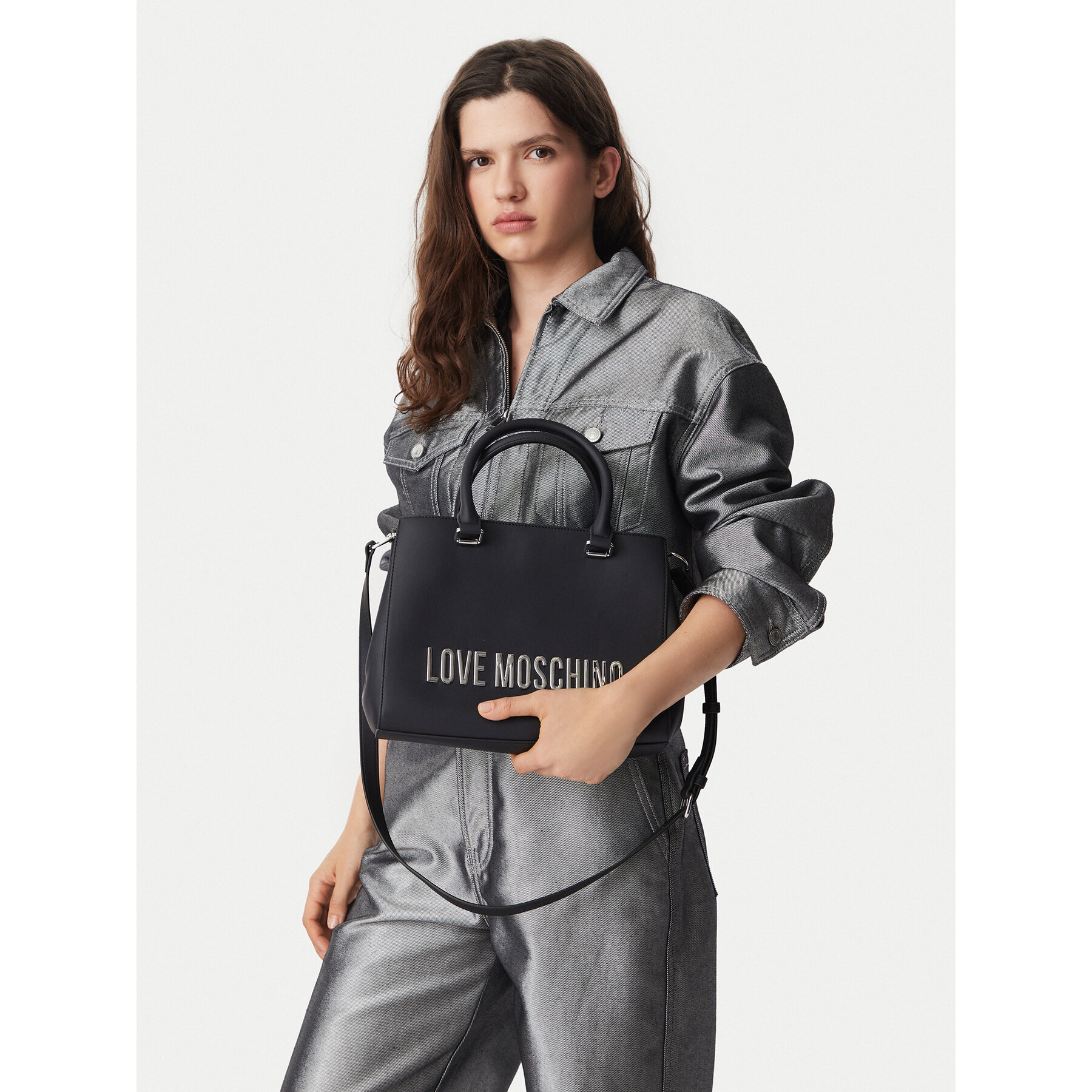 Geantă LOVE MOSCHINO JC4022PP1PKD000B Negru