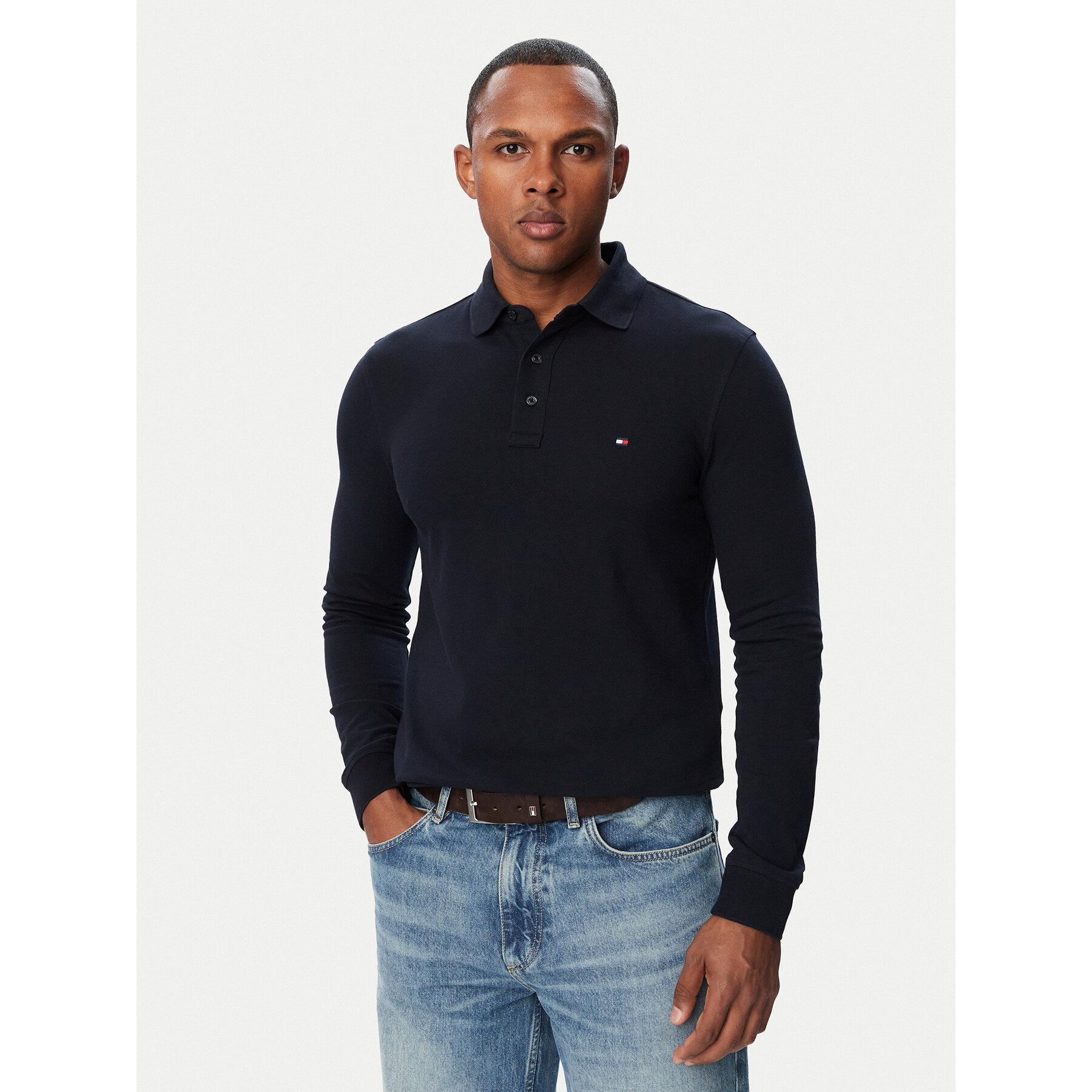 Tommy Hilfiger Poloshirt 1985 MW0MW20182 Dunkelblau Slim Fit